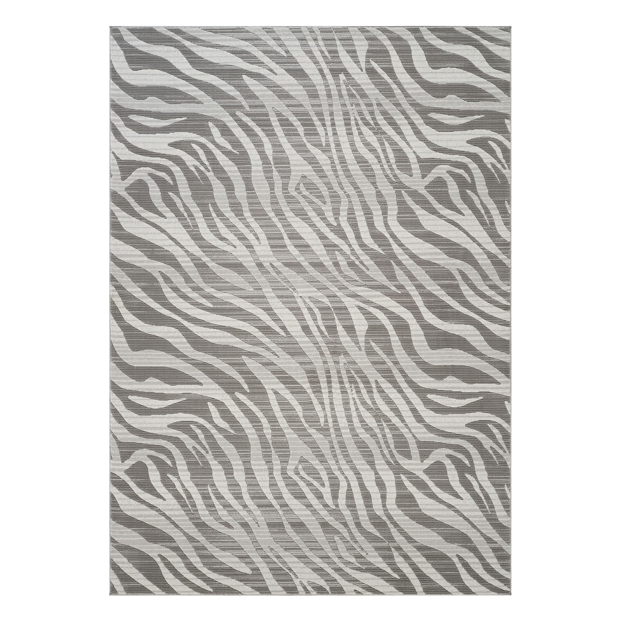 Geometrix GC_DIM1008 Gray 7 ft. 10 in. x 10 ft. 6 in. Contemporary Area Rug with Geometric 3D Effect
