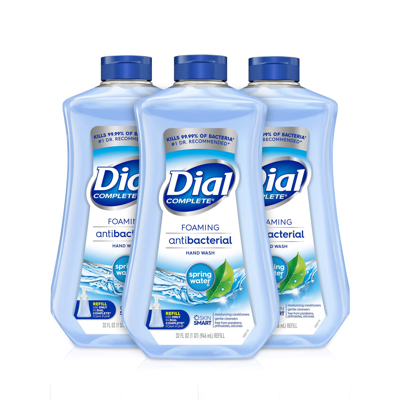 Dial Complete Antibacterial Foaming Hand Soap Refill 32 Fl Oz (Pack of 3)