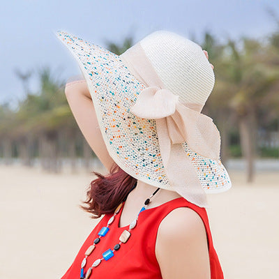 Beach Hat With Large Foldable Rim