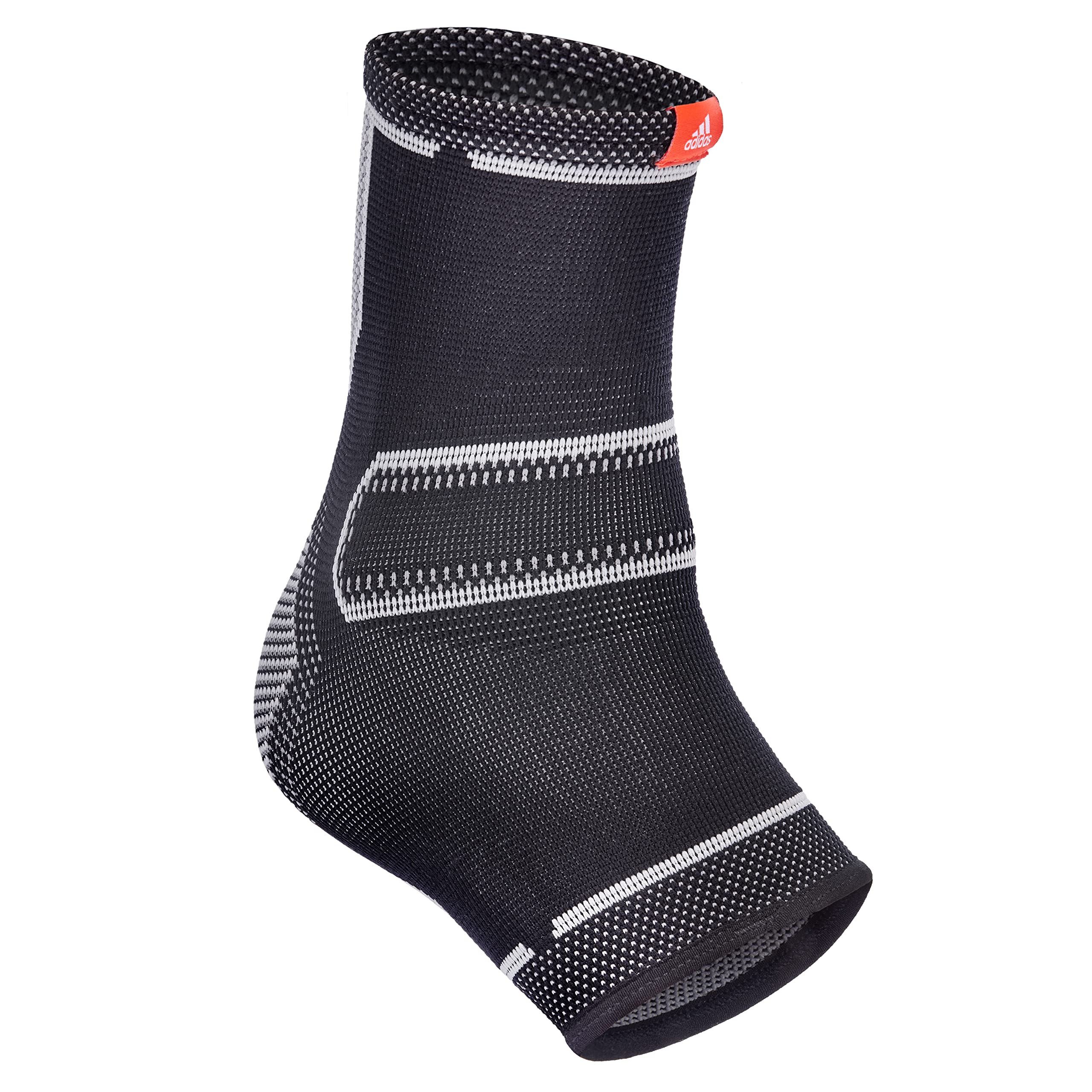 adidas Ankle Support Sleeve for Training Competitions and Recovery Support - Ergonomic Design with Structured Reinforcement and Breathable Material - For All Fitness Levels - Black Large