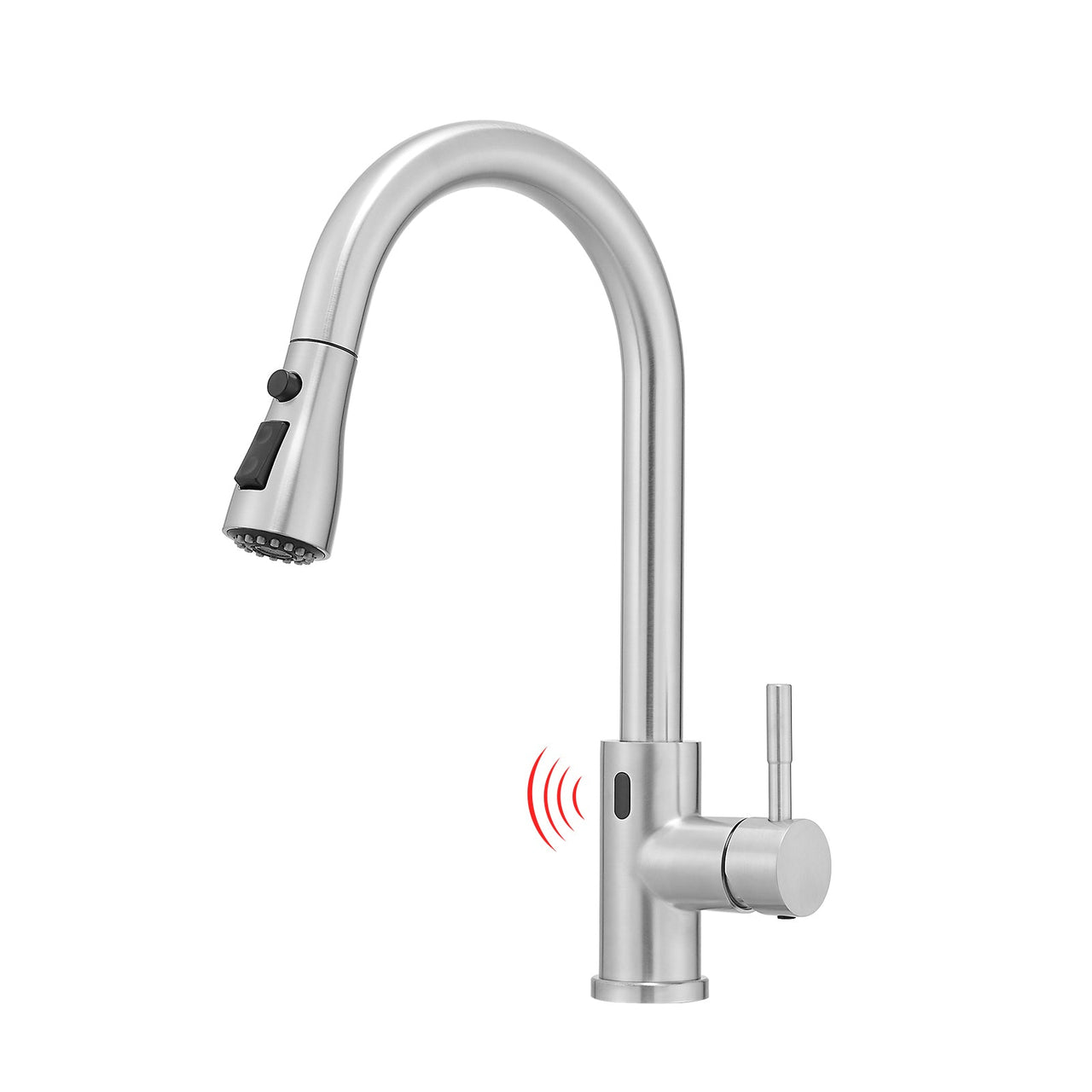 Touchless Kitchen Faucet, Hands Free Automatic Smart Kitchen Faucet, Stainless Steel Touchless Kitchen Faucet