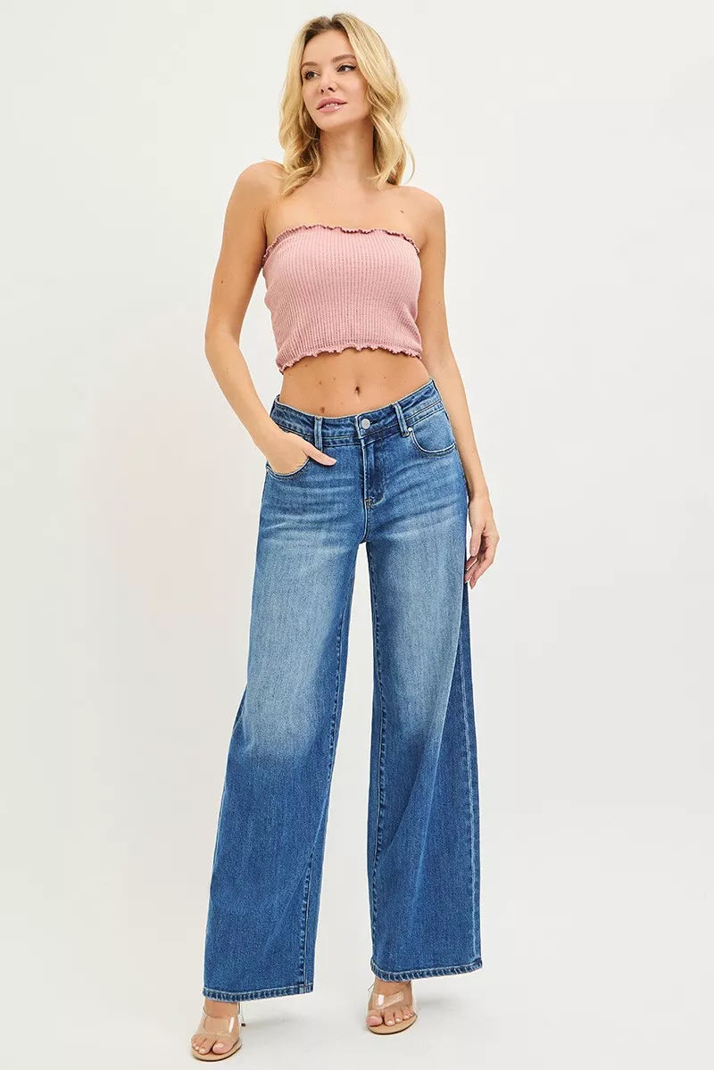 RISEN Slouchy Baggy Jeans with Pockets
