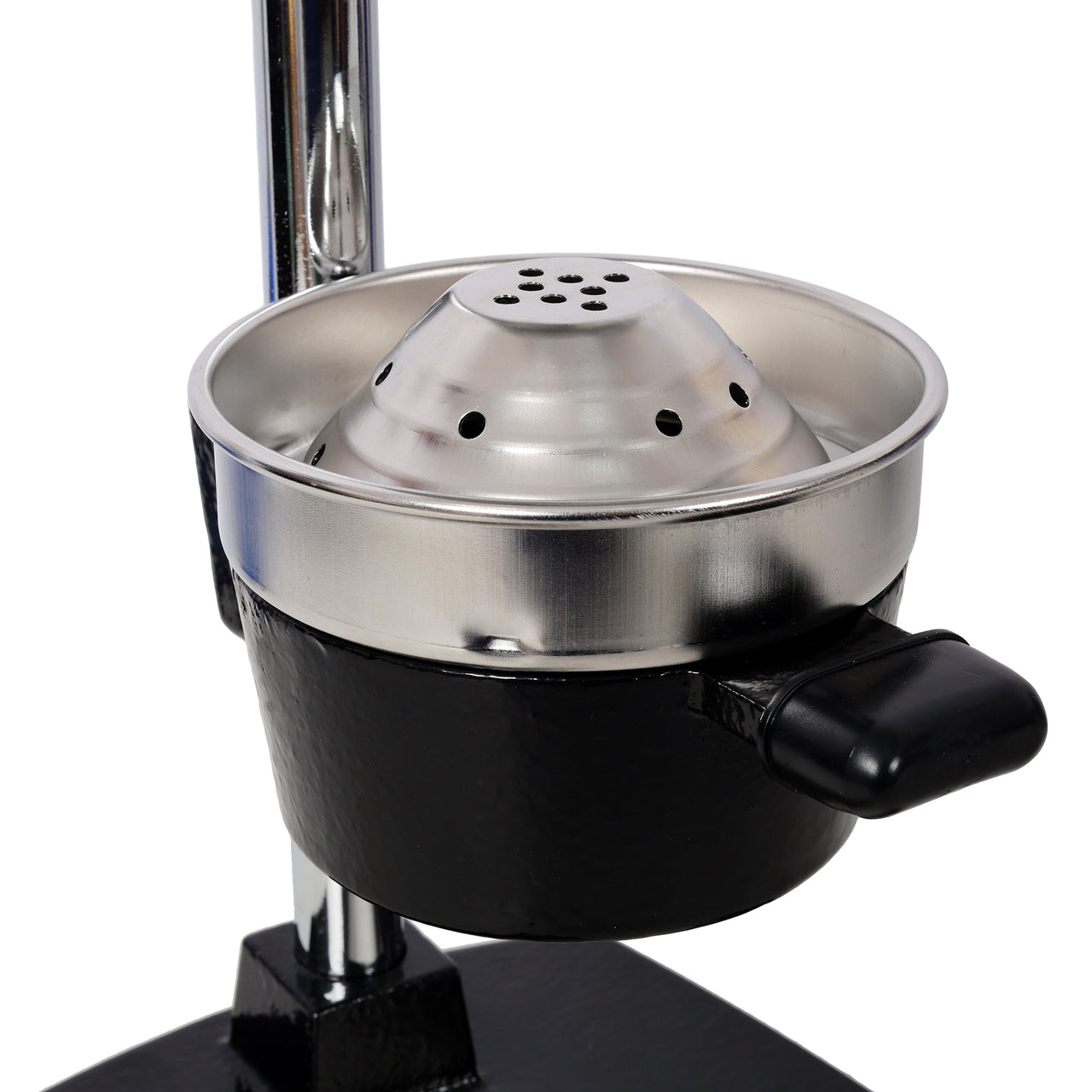 Cast Iron Citrus Juicer , Extra-Large Commercial Grade Manual Hand Press , Heavy Duty Countertop Squeezer for Fresh Orange Juice,Black Color