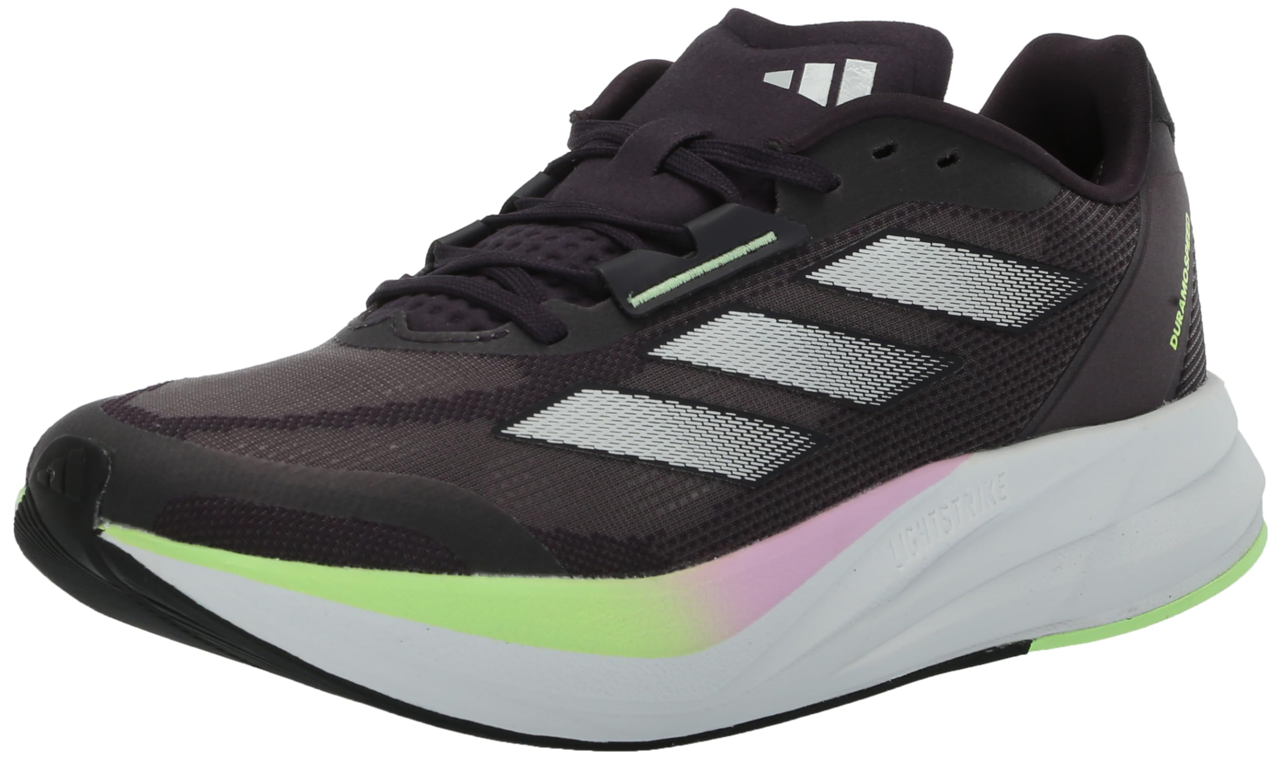 adidas Womens Duramo Speed Sneaker Aurora Black/Zero Metallic/Black 6.5