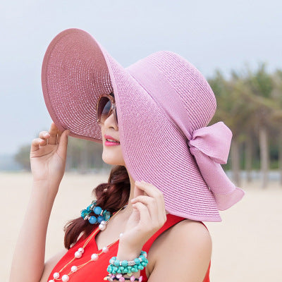 Beach Hat With Large Foldable Rim