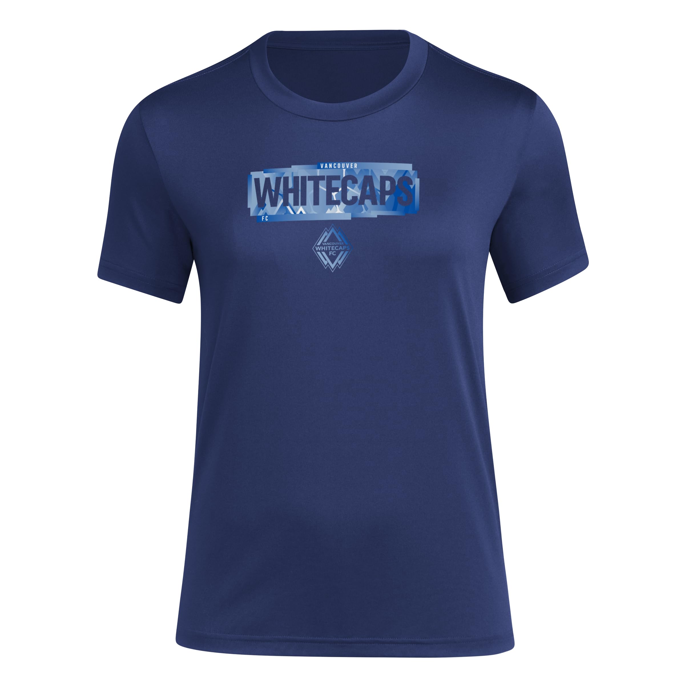 adidas Womens Short Sleeve Pre-Game T-Shirt Team Navy Blue/Vancouver Whitecaps X-Large