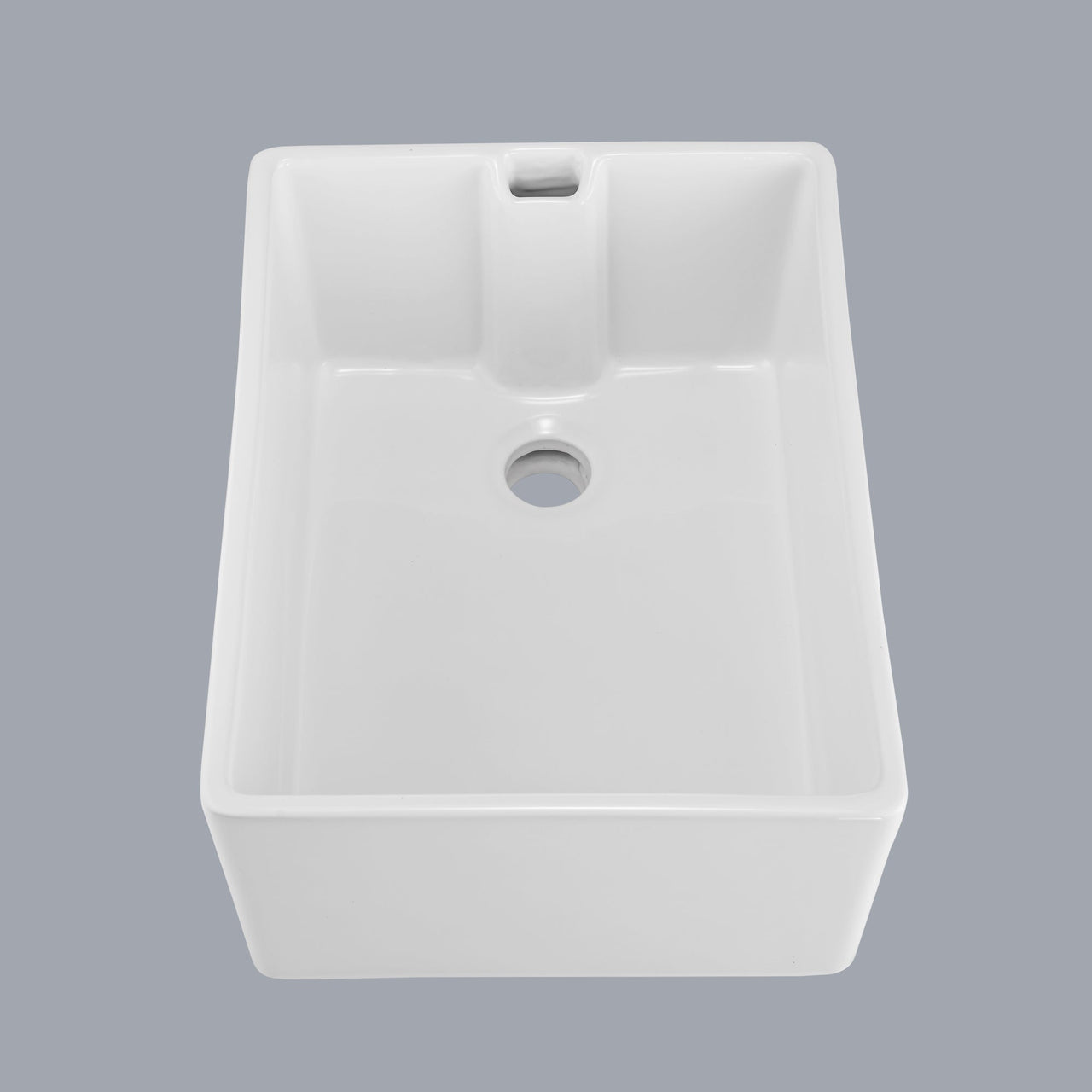 23.6' L X 18' W White Ceramic Single Bowl Kitchen Sink