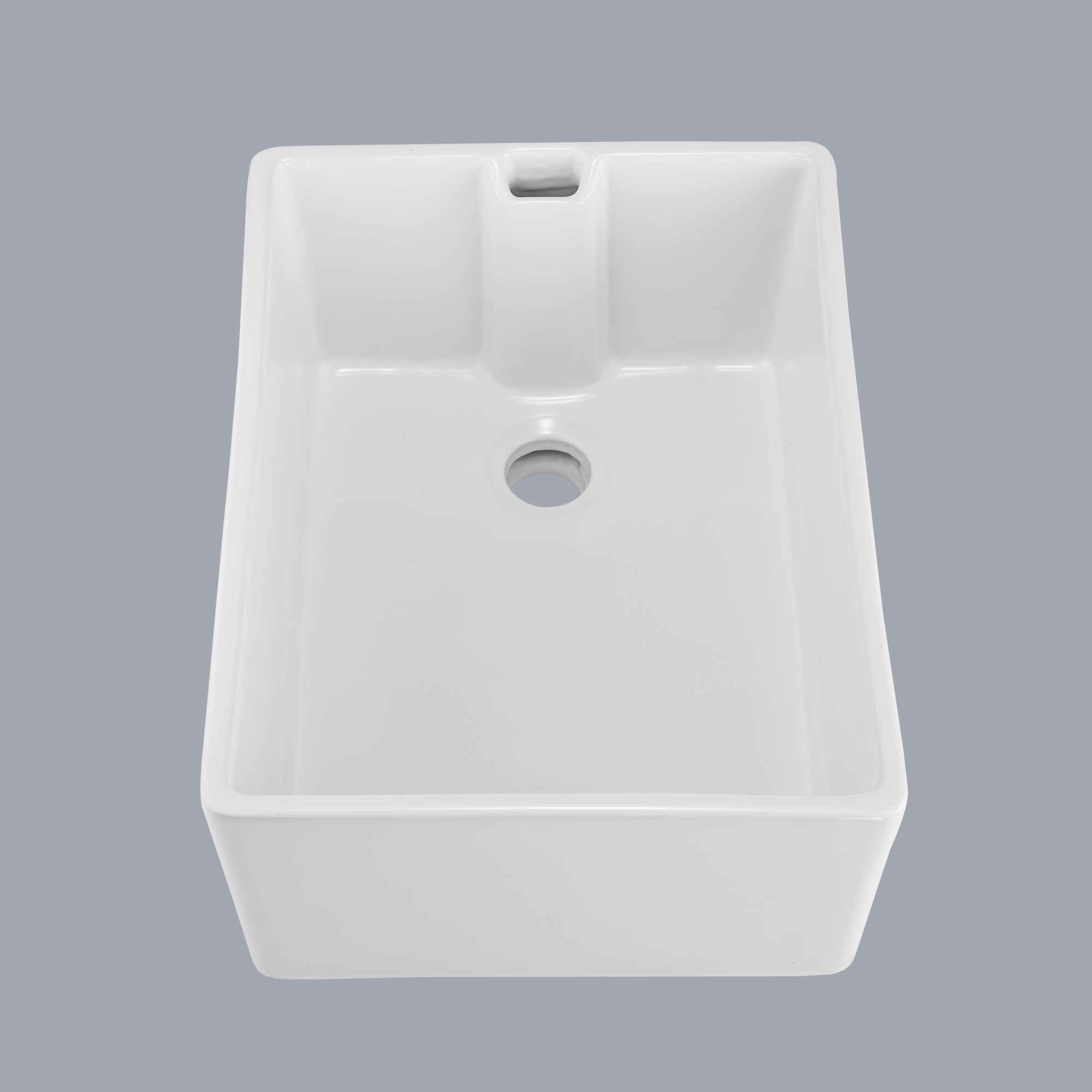 23.6' L X 18' W White Ceramic Single Bowl Kitchen Sink