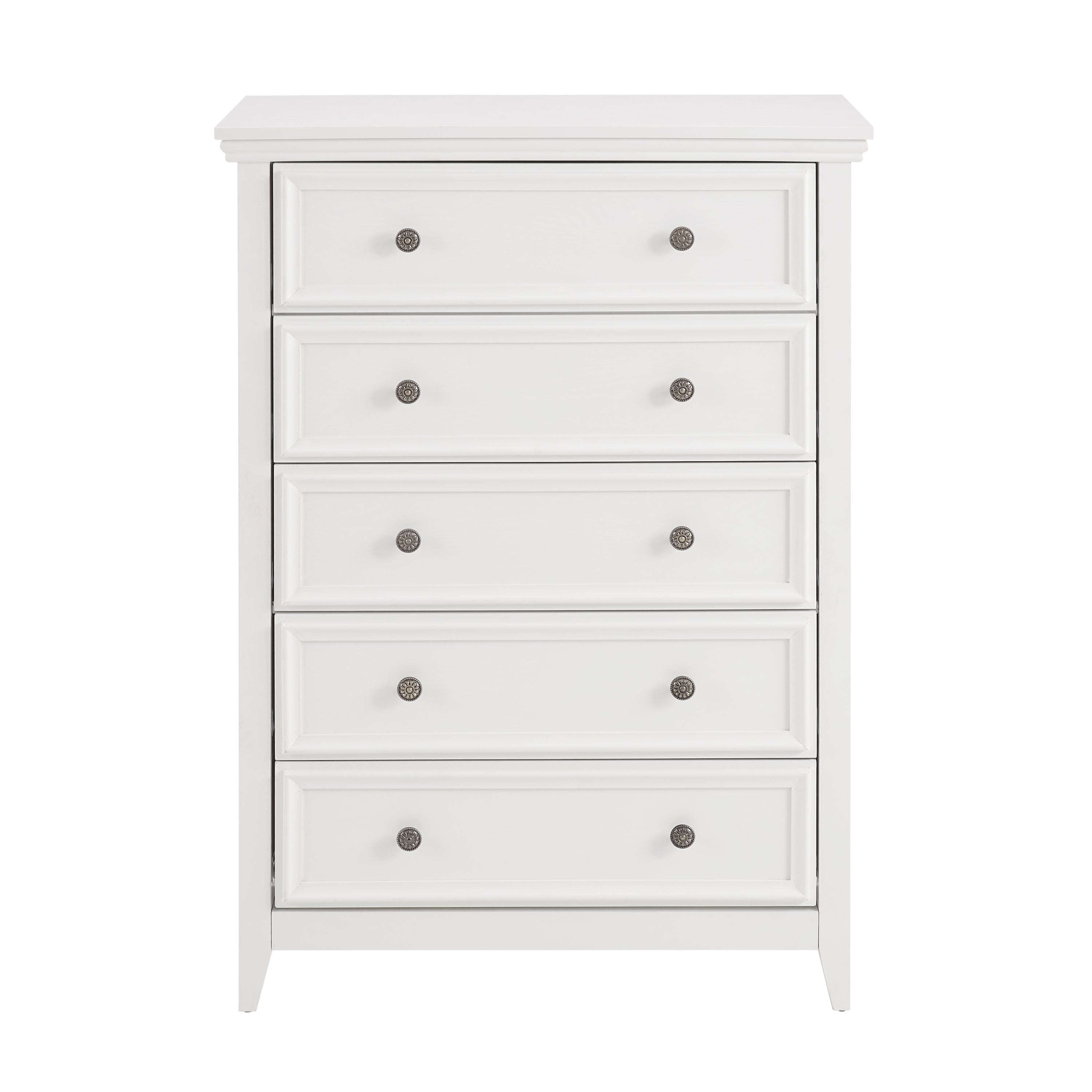 Modern 5 Drawers Dresser 5 Drawers Cabinet,Chest of Drawers Closet Organizers and Storage Clothes Storage Drawers Cabinet for Living Room, Farmhouse Dresser Organizer WHITE