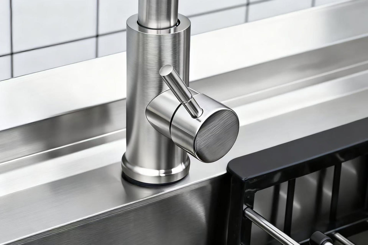 Stainless Steel Utility Sink, Freestanding Sink 3