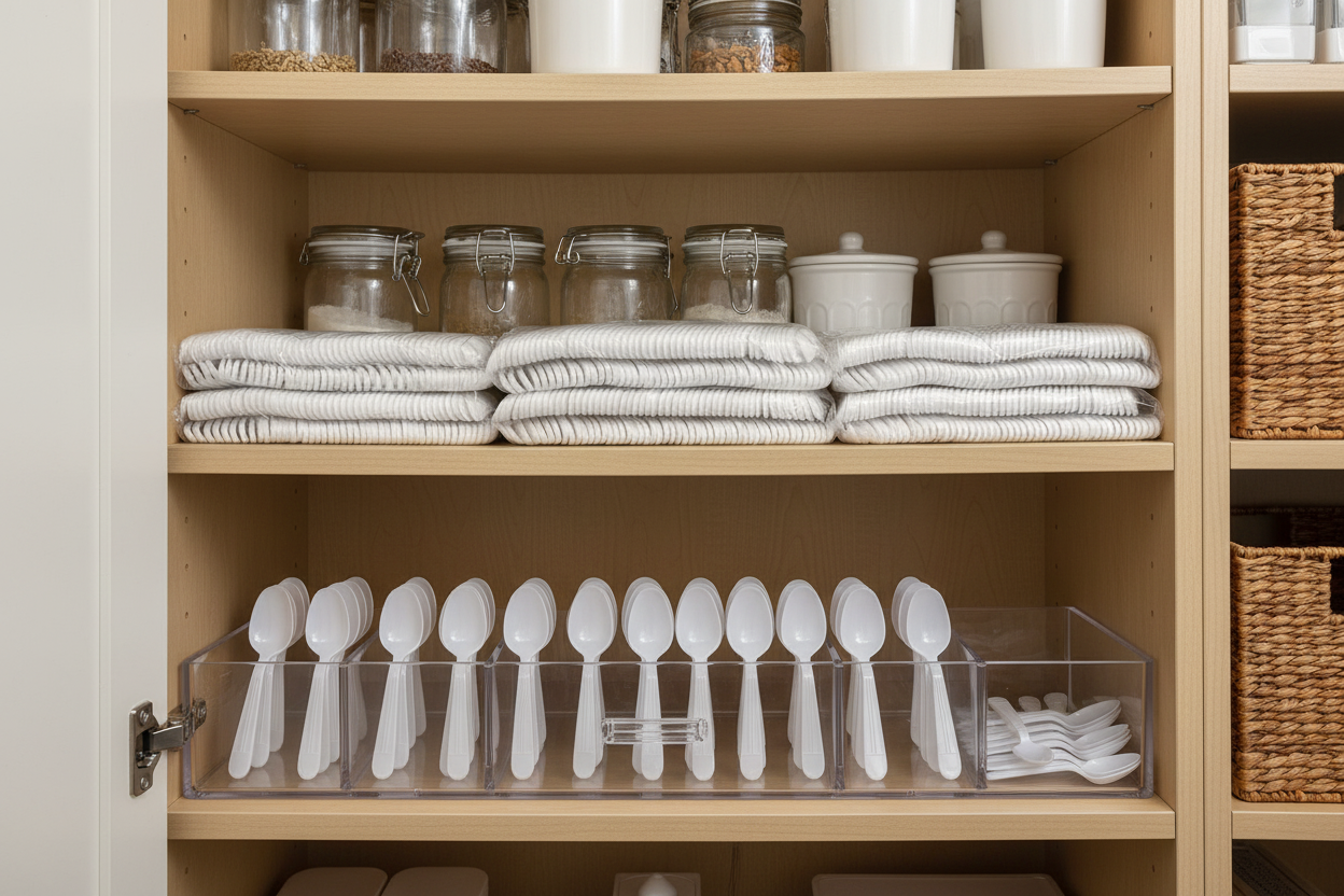 Royalty White X-Heavy Weight PP Tea Spoon, 10 Sleeves of 100 Tea Spoons (1000/cs)