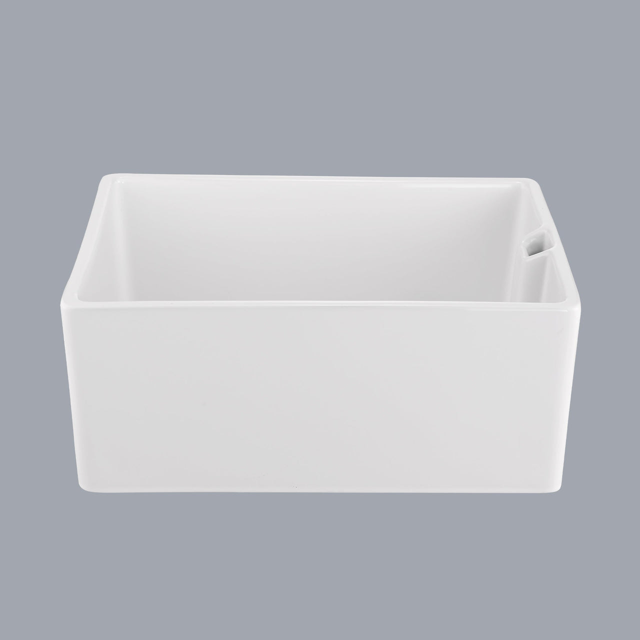 23.6' L X 18' W White Ceramic Single Bowl Kitchen Sink