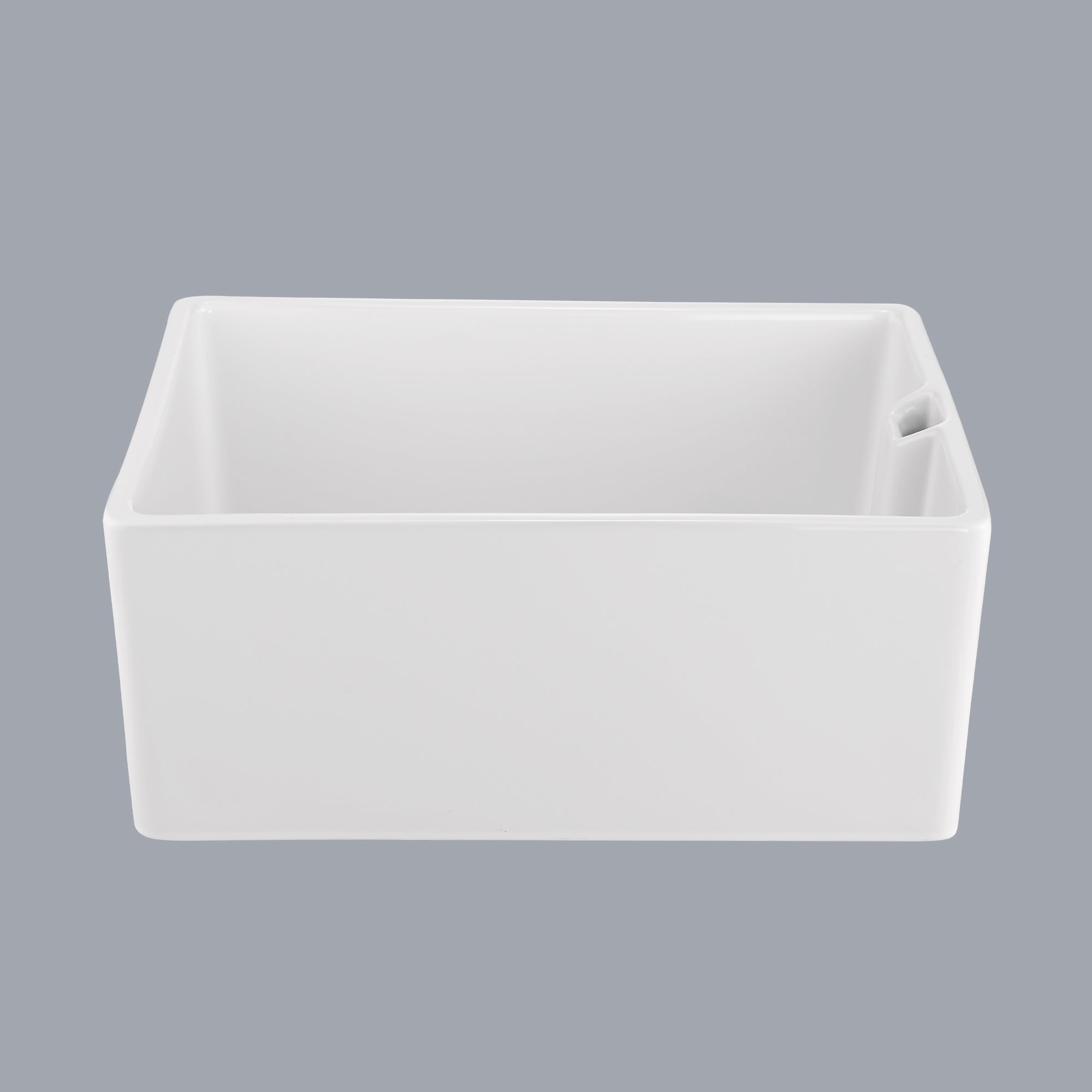 23.6' L X 18' W White Ceramic Single Bowl Kitchen Sink