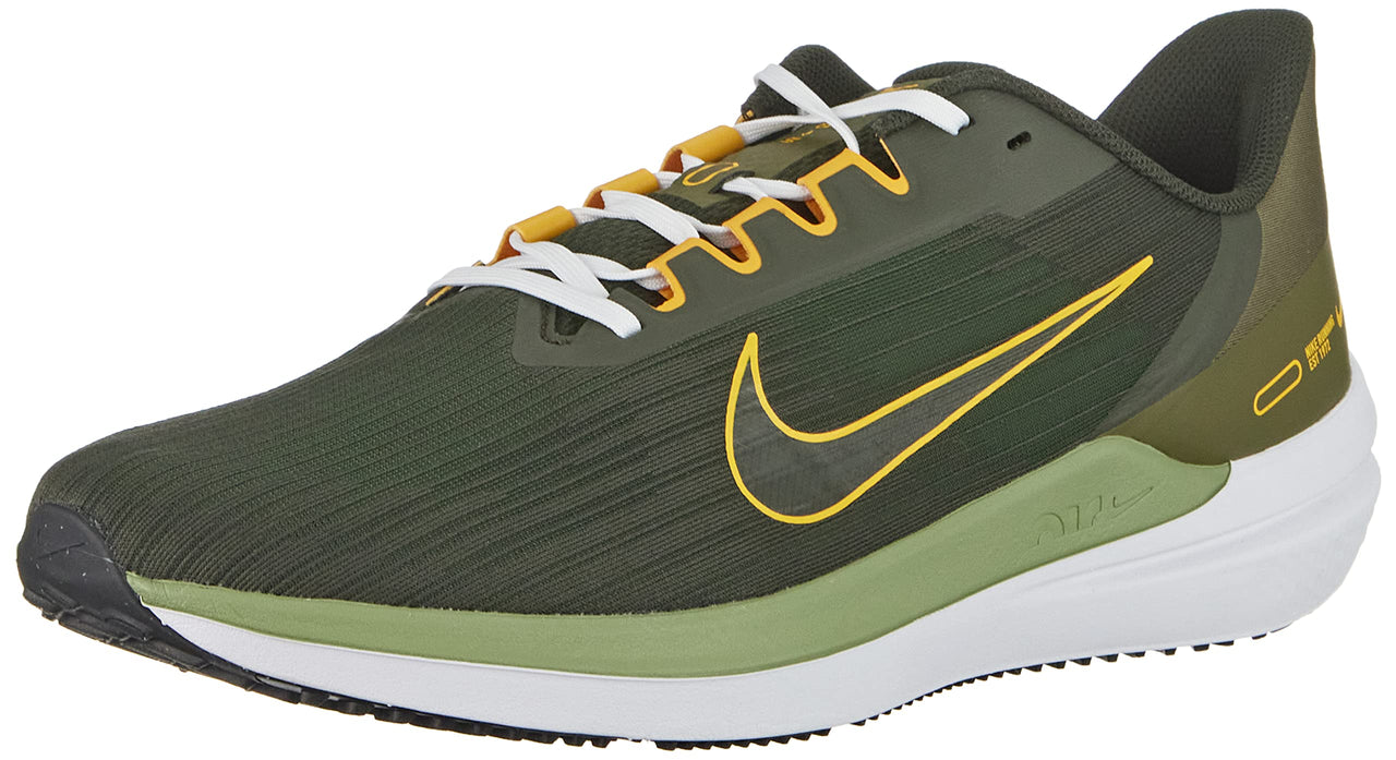 NIKE Mens Sneaker Sequoia University Gold Medium Olive 9.5