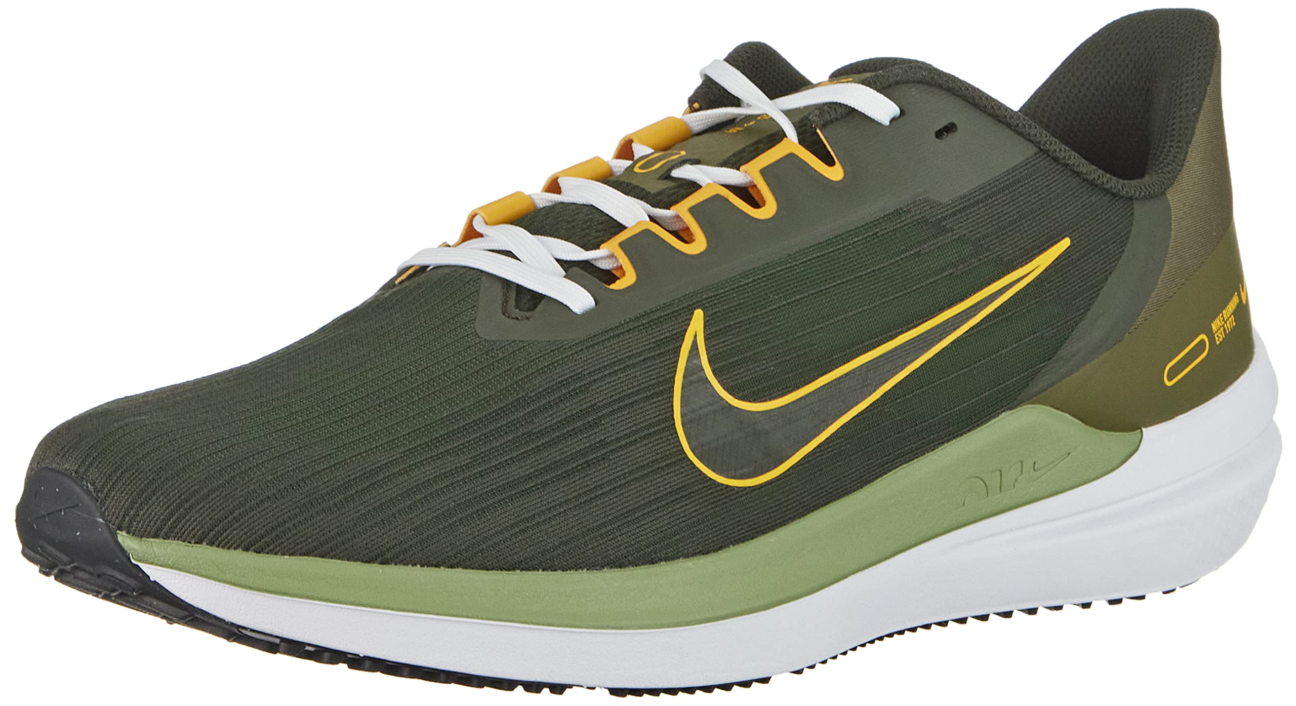NIKE Mens Sneaker Sequoia University Gold Medium Olive 9.5