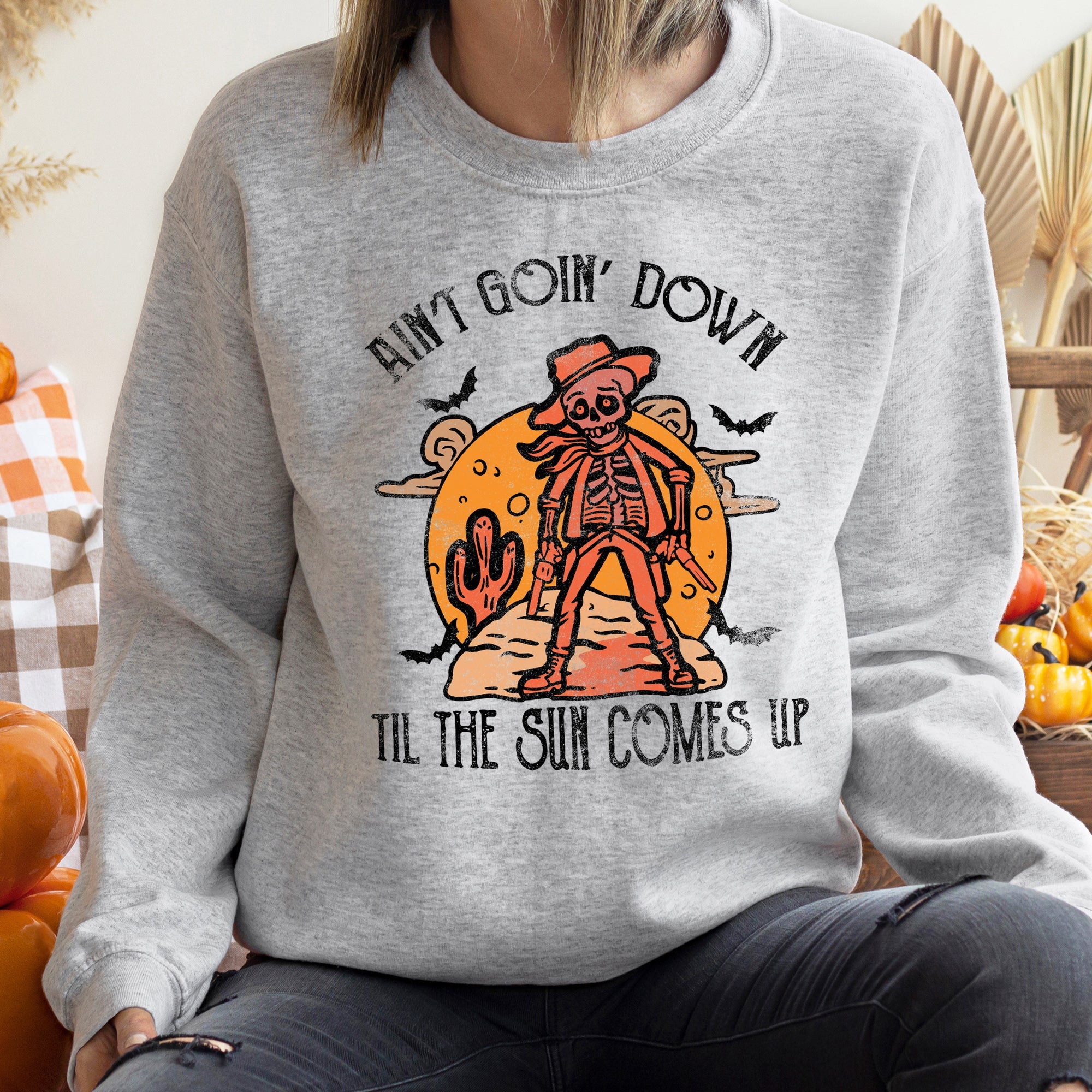 Aint Going Down Halloween Sweatshirt Comfortable And Stylish Apparel For The Season