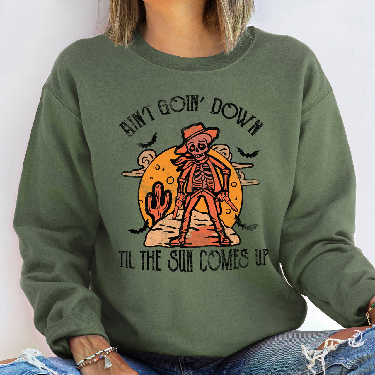 Aint Going Down Halloween Sweatshirt Comfortable And Stylish Apparel For The Season