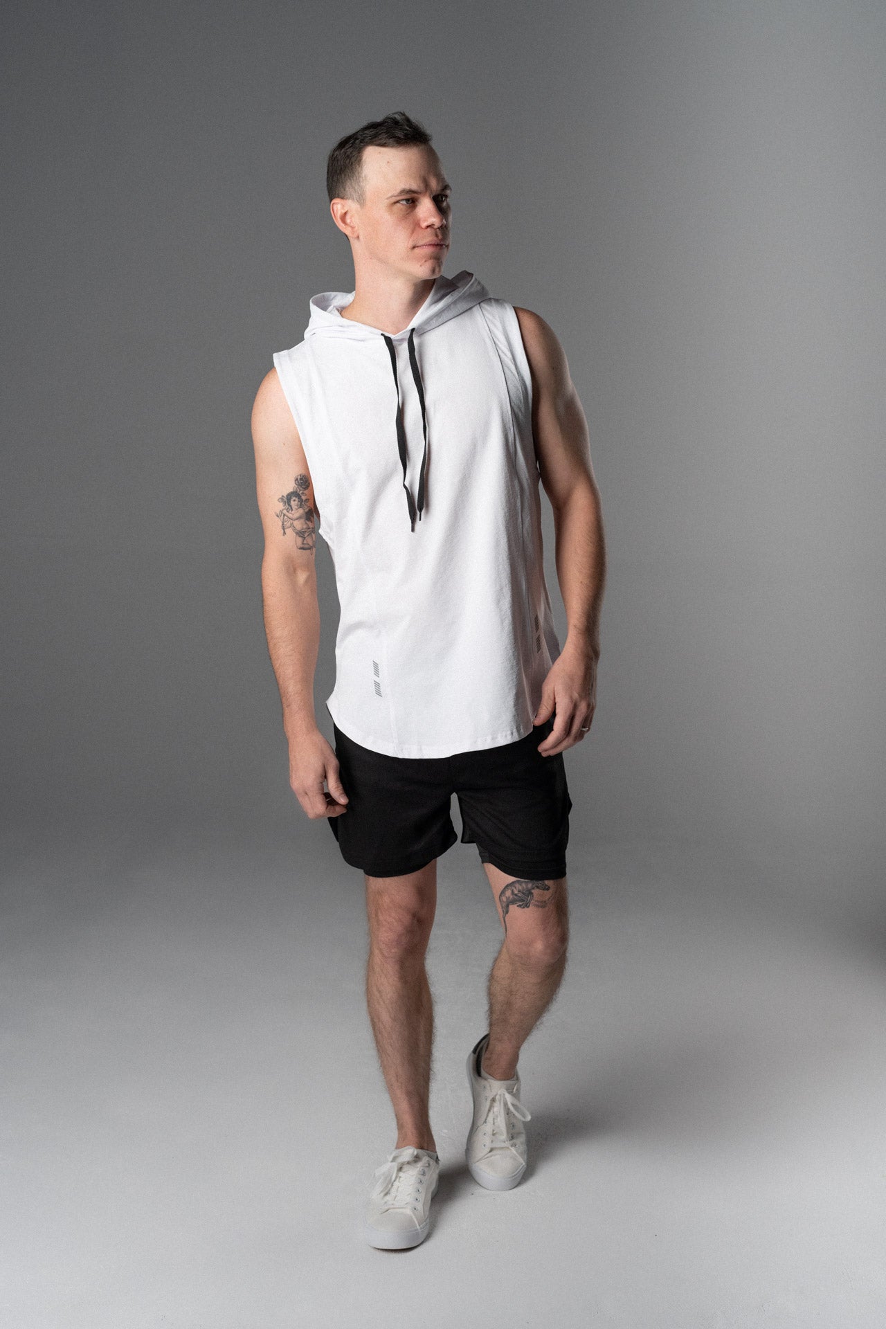 DETERMINED hooded sleeveless