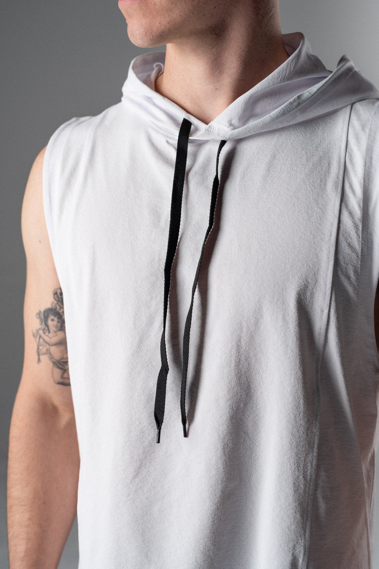 DETERMINED hooded sleeveless