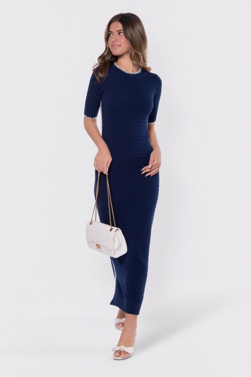 Amaya Dress (Navy)
