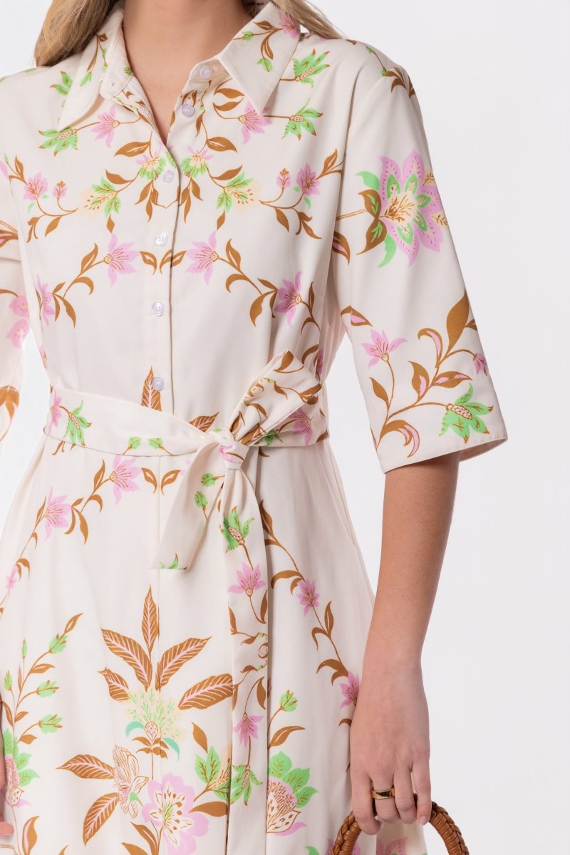 Anika Dress (Ivory Flower)