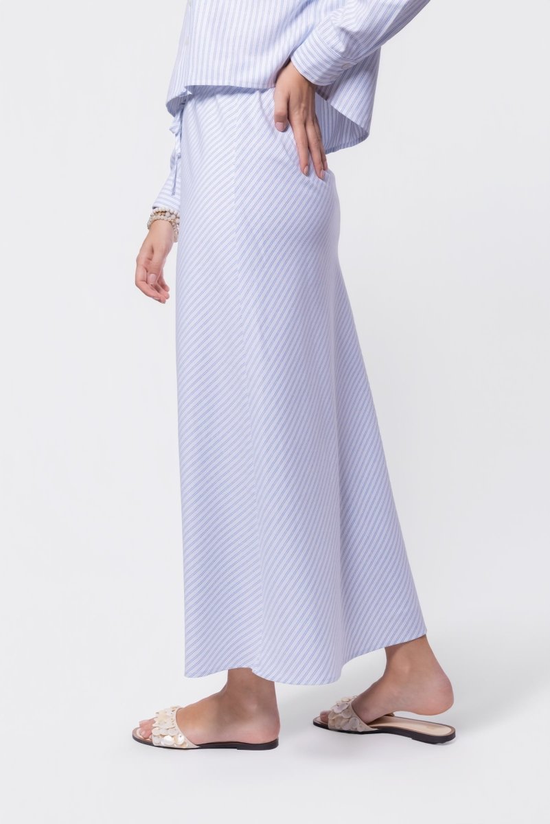 Anita Skirt (Blue Stripe)