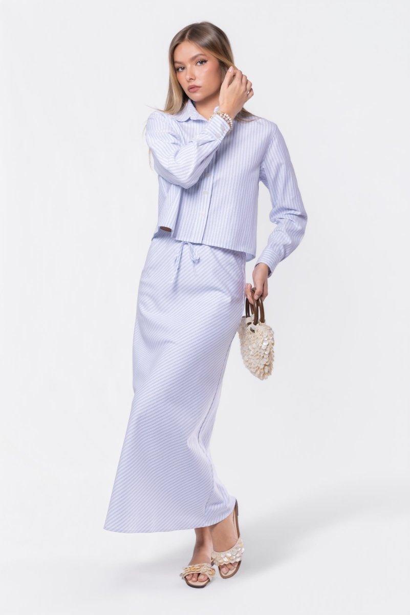Anita Skirt (Blue Stripe)