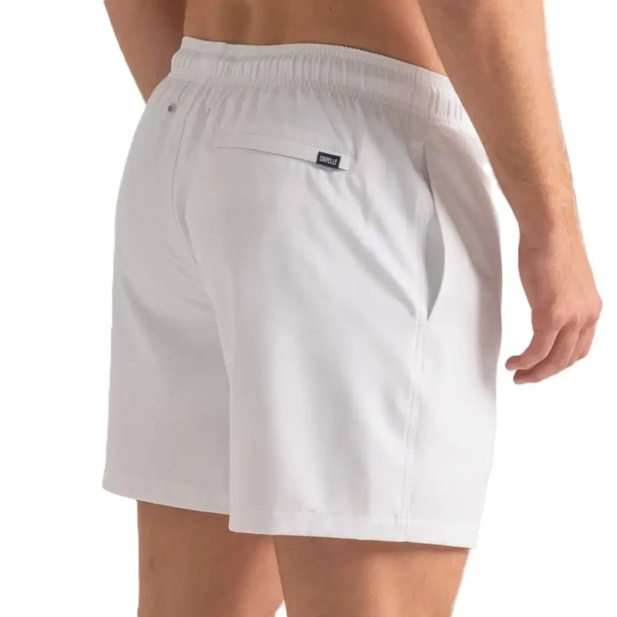 Men’s Premium Compression-Lined Hybrid Shorts – Arctic White