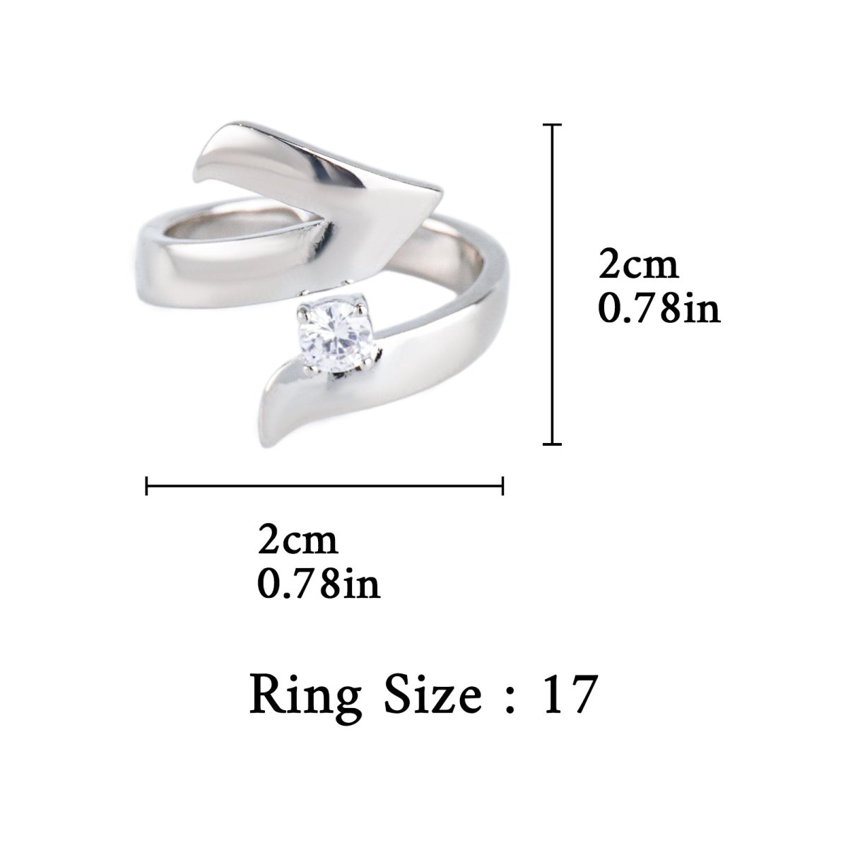 Artisan Asymmetric Diamond Ring Edgy Glamour for Standout Moments (MAC282)