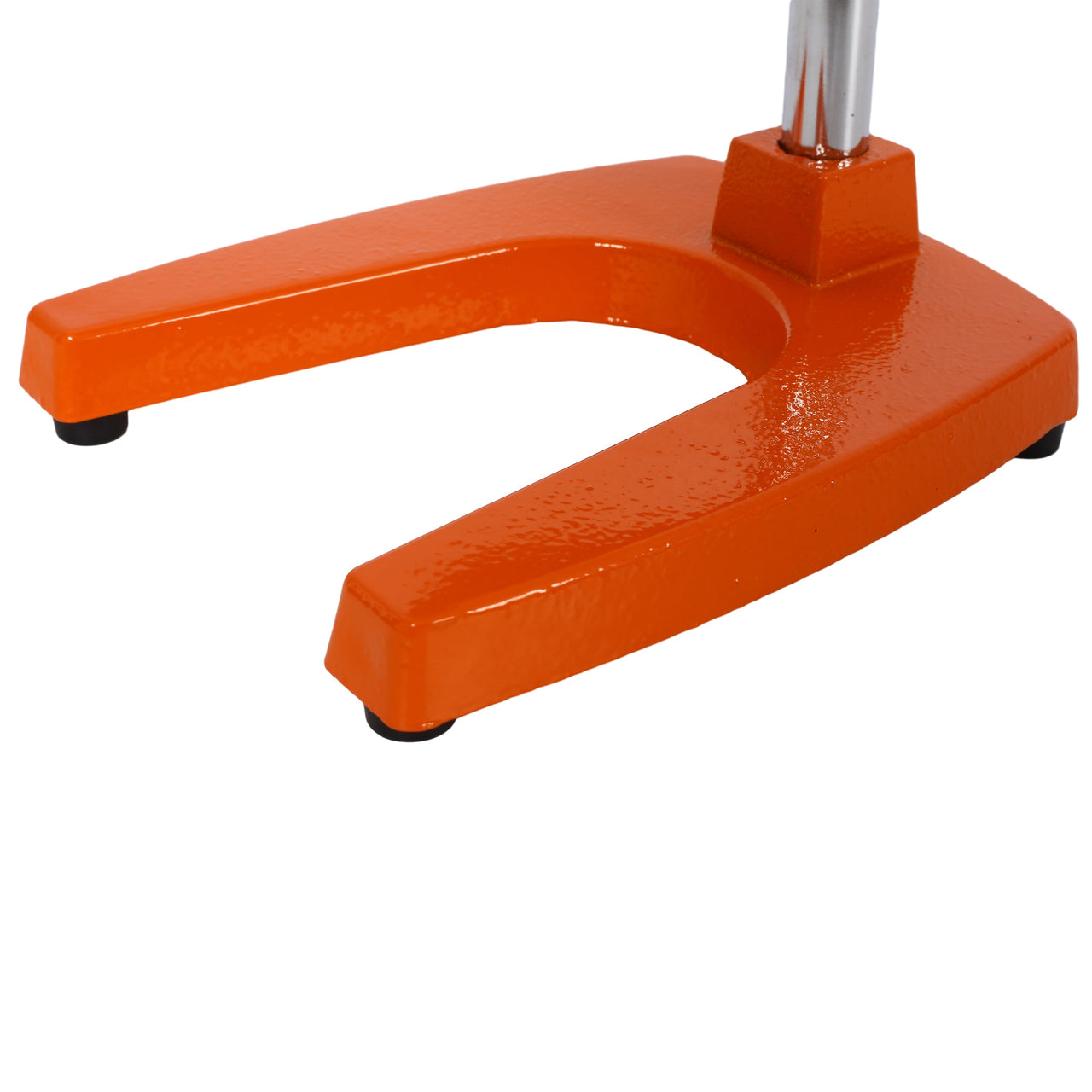 Cast Iron Citrus Juicer , Extra-Large Commercial Grade Manual Hand Press , Heavy Duty Countertop Squeezer for Fresh Orange Juice ,orange color