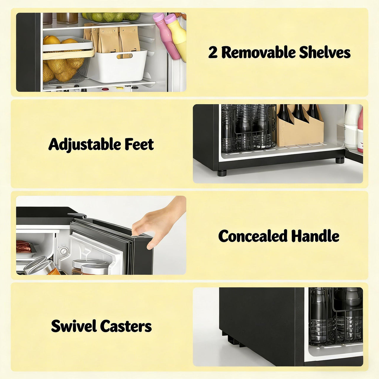 Home Refrigerator,Single Door Refrigerator,Modern Mini Fridge,Office Compact Refrigerator