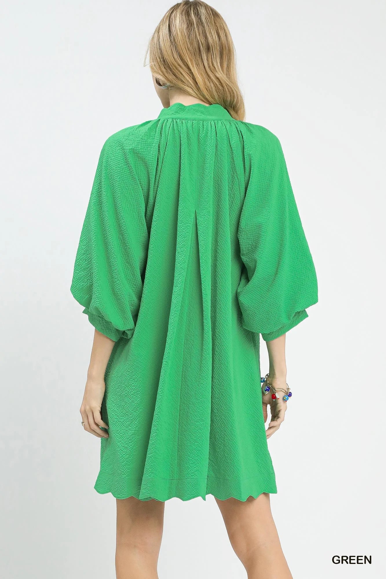 Umgee Textured Pocket Mini Dress