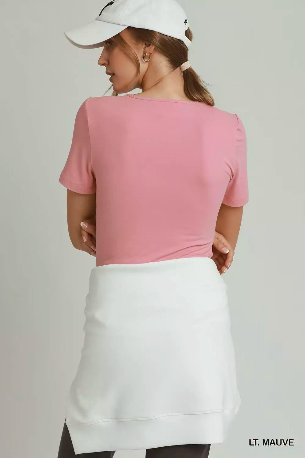 Umgee Sweetheart Neckline Front Double-Lined Top