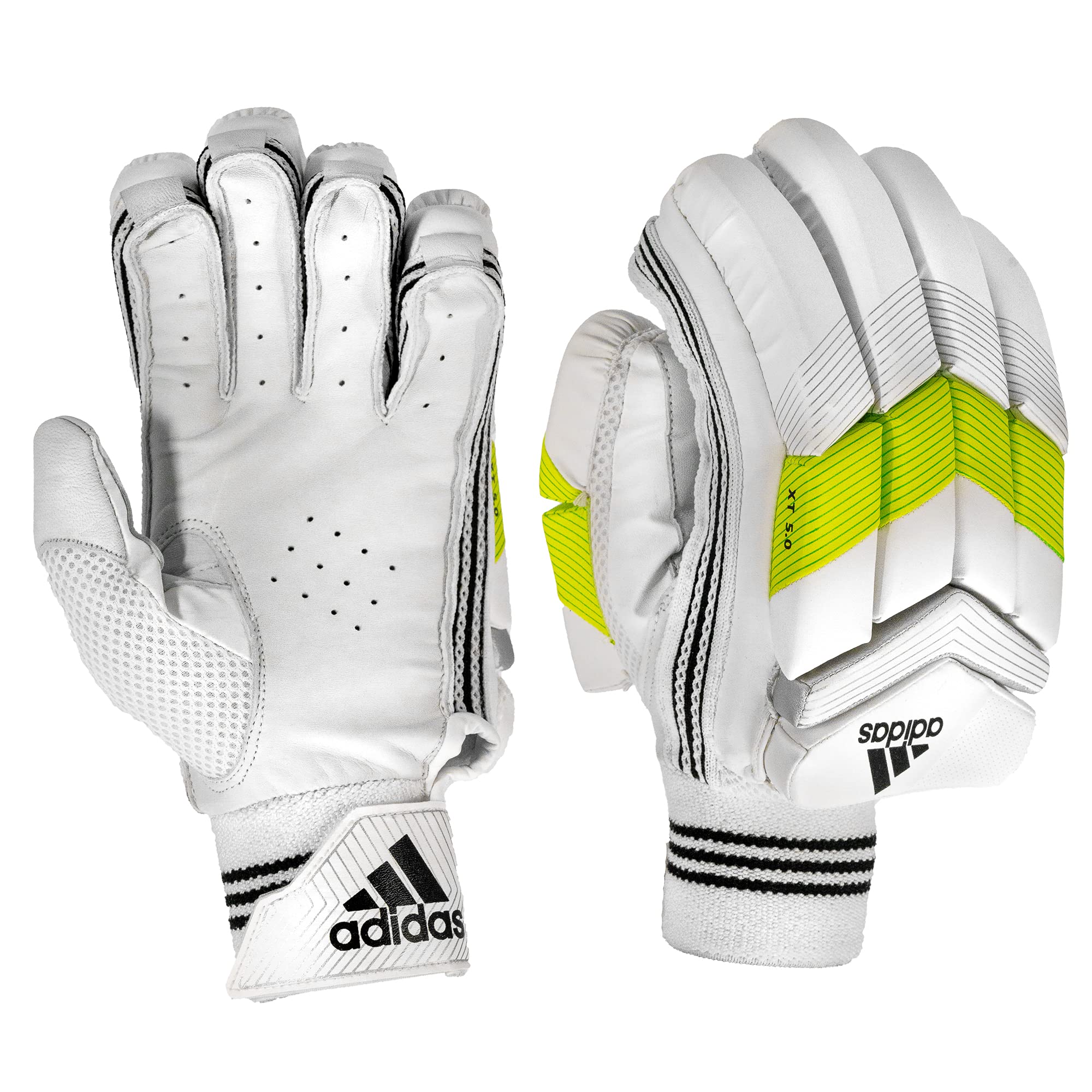 adidas Cricket XT 5.0 Batting Gloves Adult Right Handed - Limited Edition (Color : Lime)