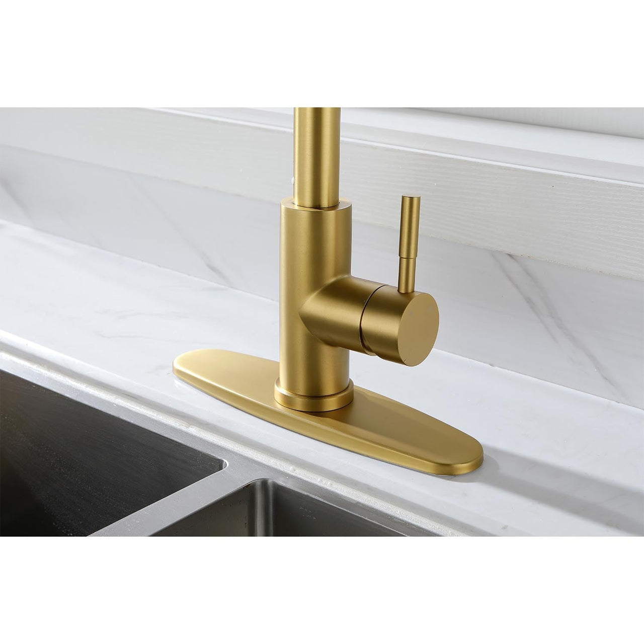 Pull down Single Handle Spring Kitchen Faucet