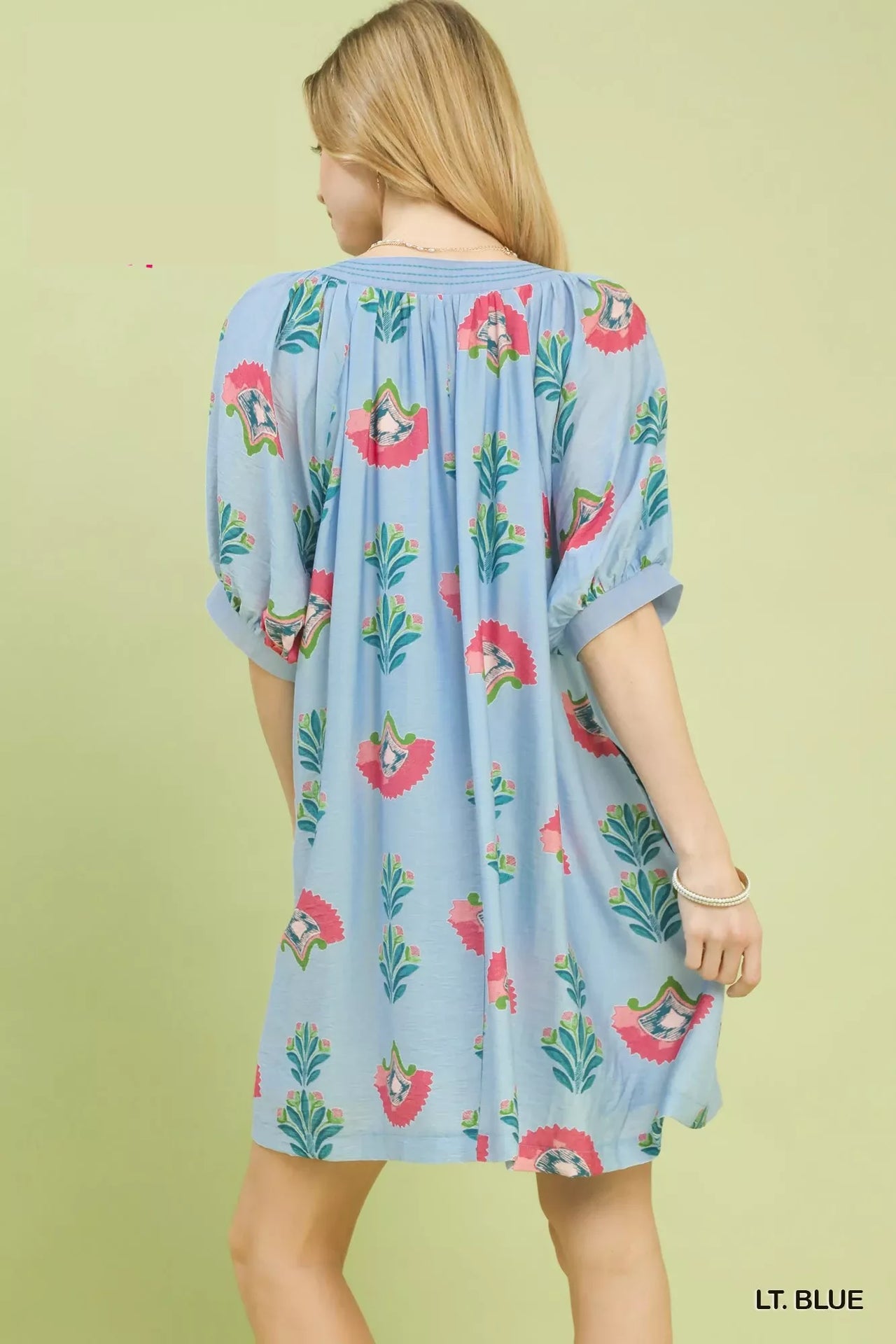 Umgee Abstract Print Mini Dress