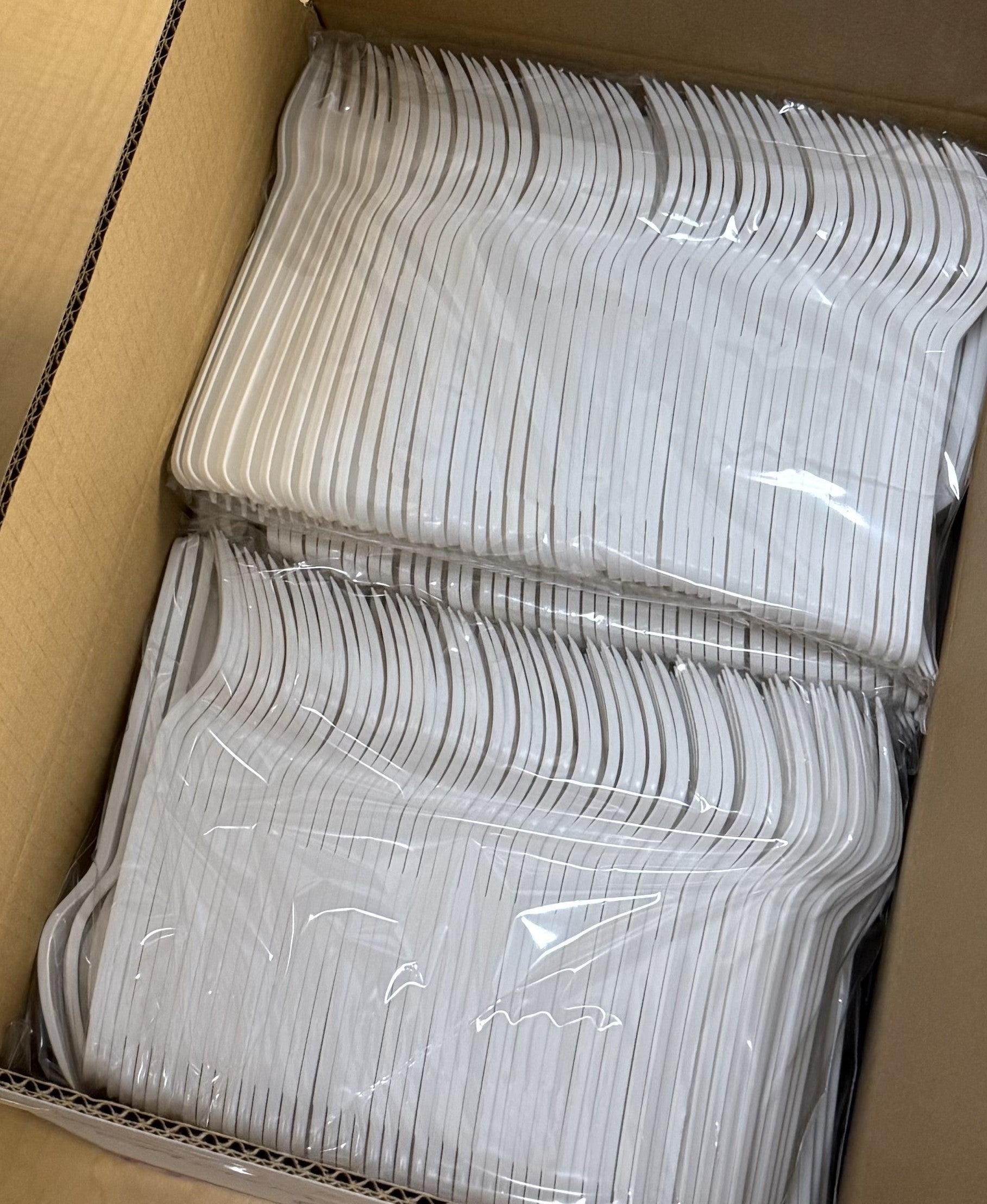 Royalty White X-Heavy Weight PP Fork, 10 Sleeves of 100 Forks (1000/cs)