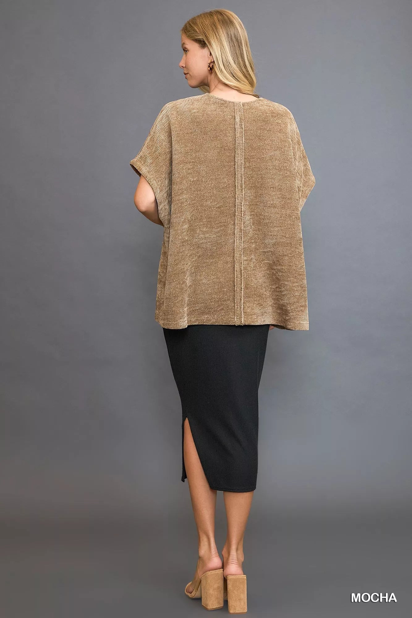 Umgee Open Front Knit Cardigan with Front Pockets