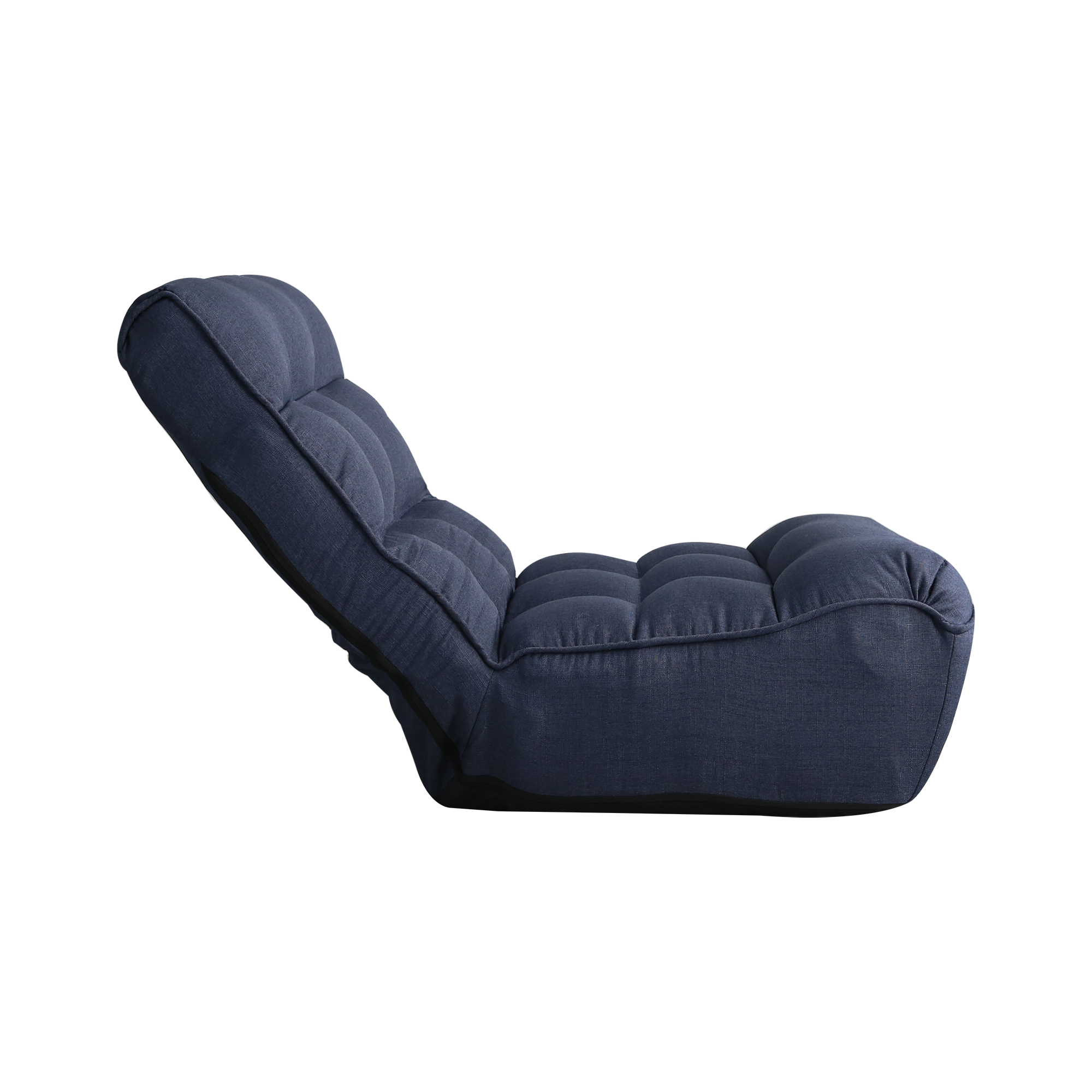 Single sofa reclining chair Japanese chair lazy sofa tatami balcony reclining chair leisure sofa adjustable chair,Navy