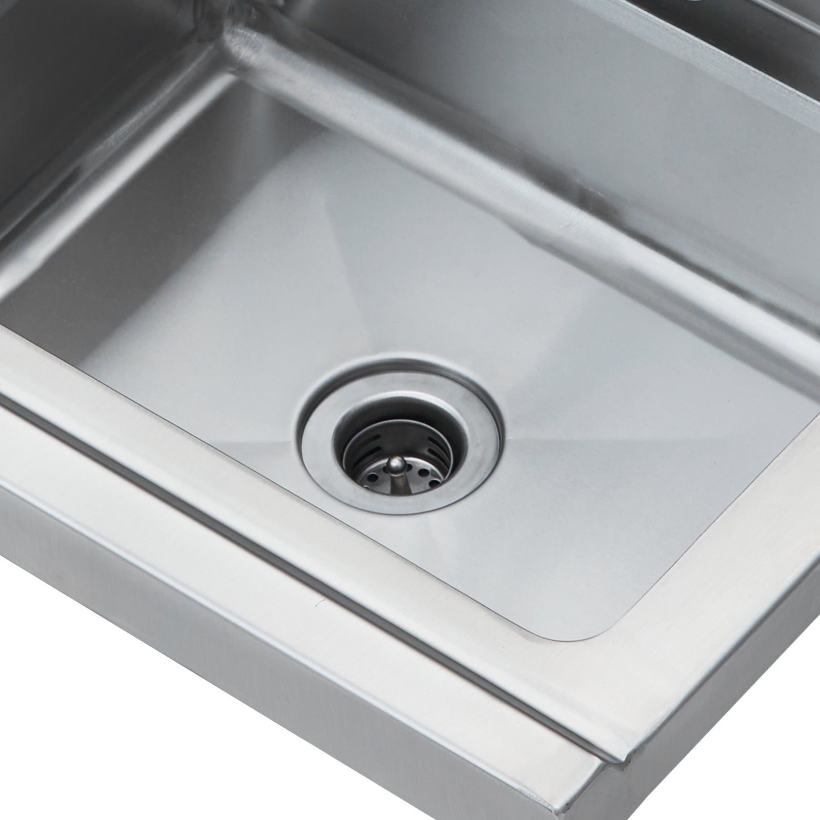 Commercial Hand Sink with Faucet, Stainless Steel Sink for Washing, Small Hand Washing Sink, Wall Mount Hand Basin, Utility Sink for Restaurant, Kitchen, Bar, Garage and Home, 17 x 12.8 inch