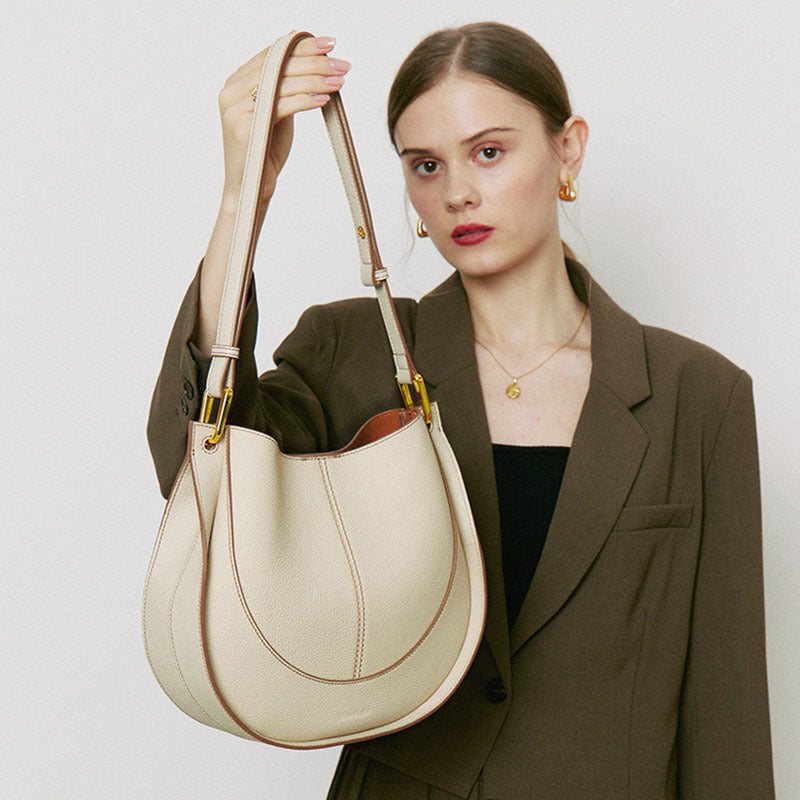 Designer Small Crossbody Bag For Women, Niche Luxury Leather Handbag