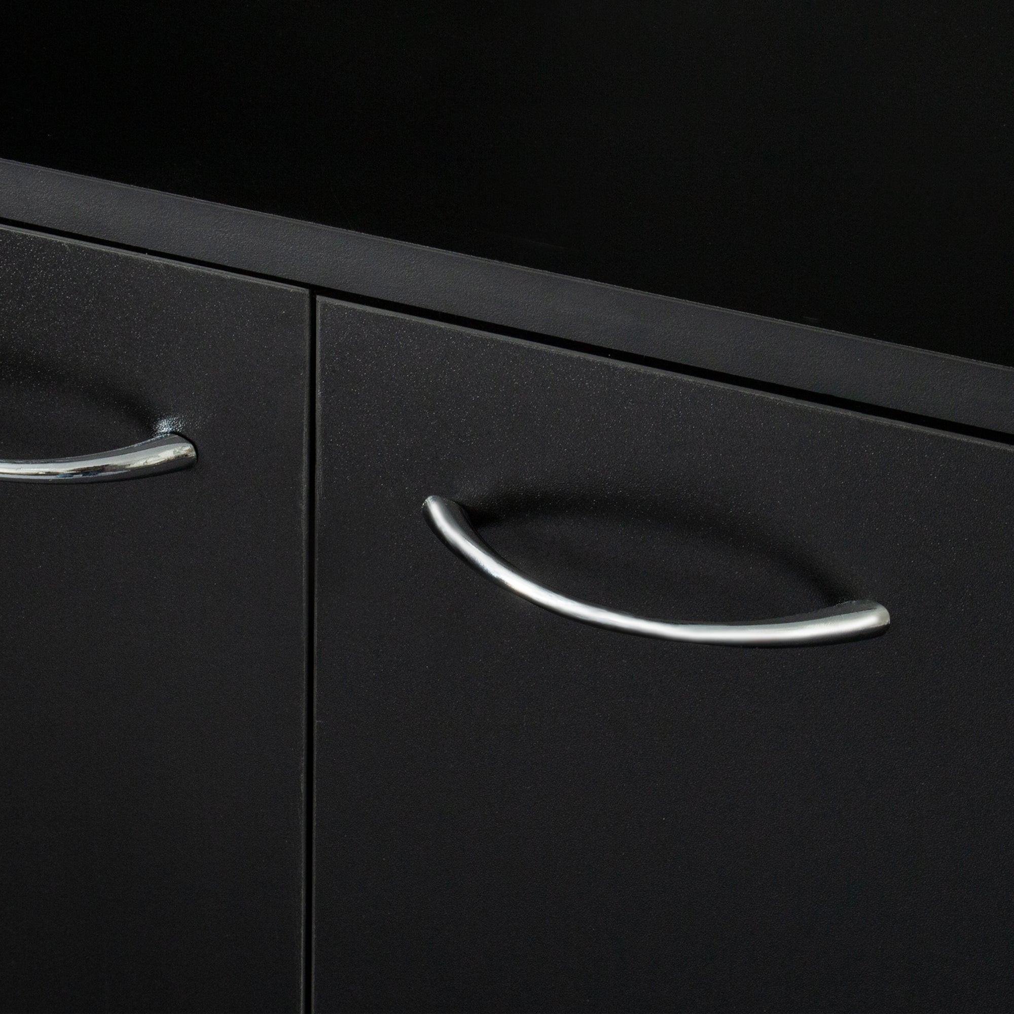 70.87' Tall Wardrobe& Kitchen Cabinet, with 6-Doors, 1-Open Shelves and 1-Drawer for bedroom,Black