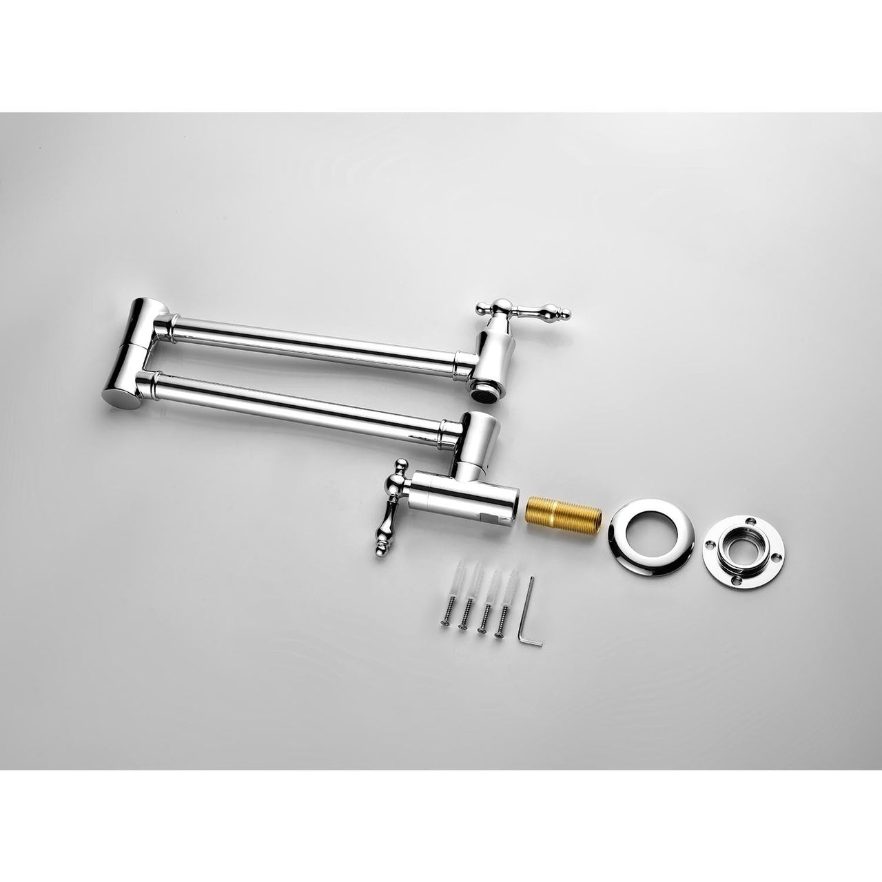 Wall Mount Folding Kitchen Pot Filler Faucet