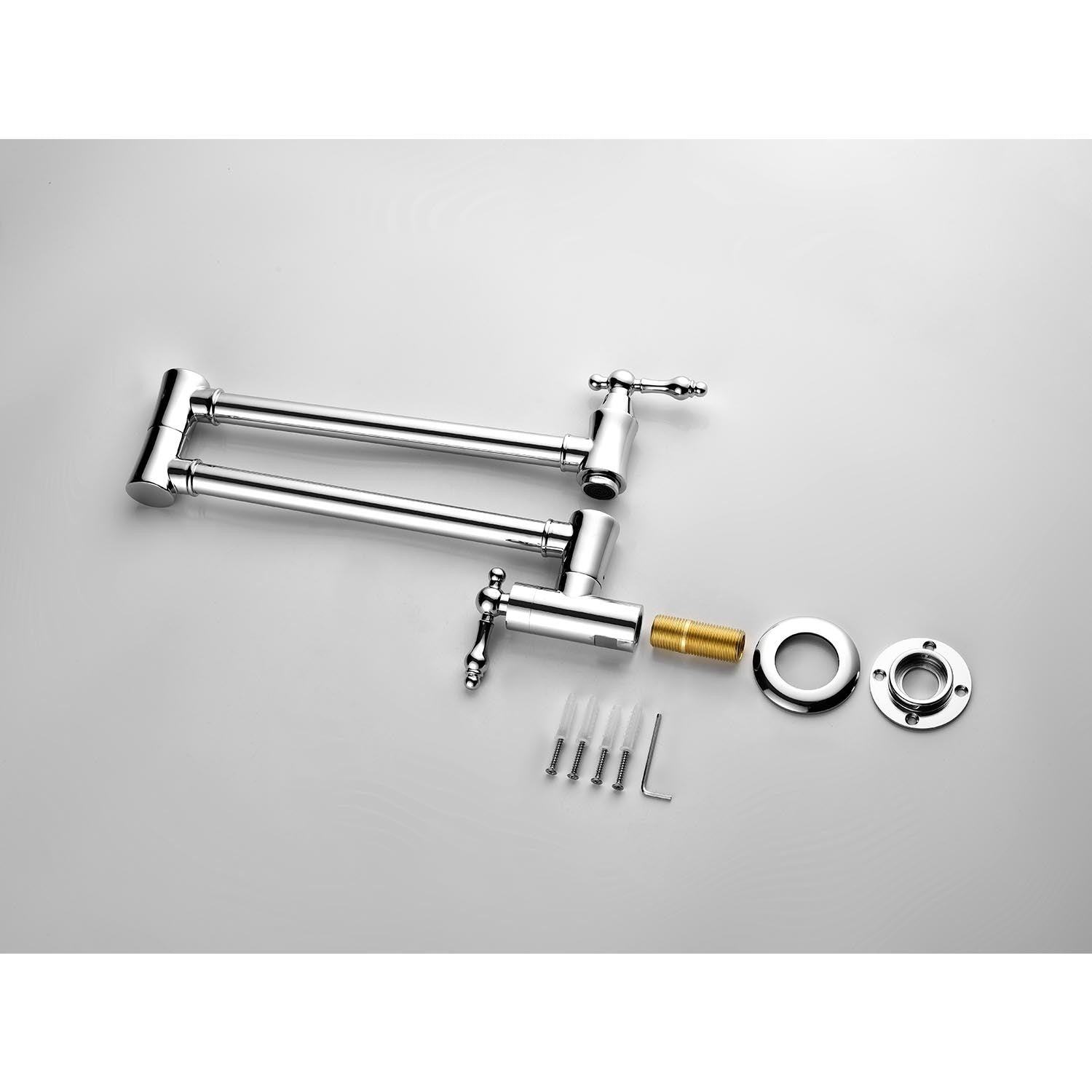 Wall Mount Folding Kitchen Pot Filler Faucet