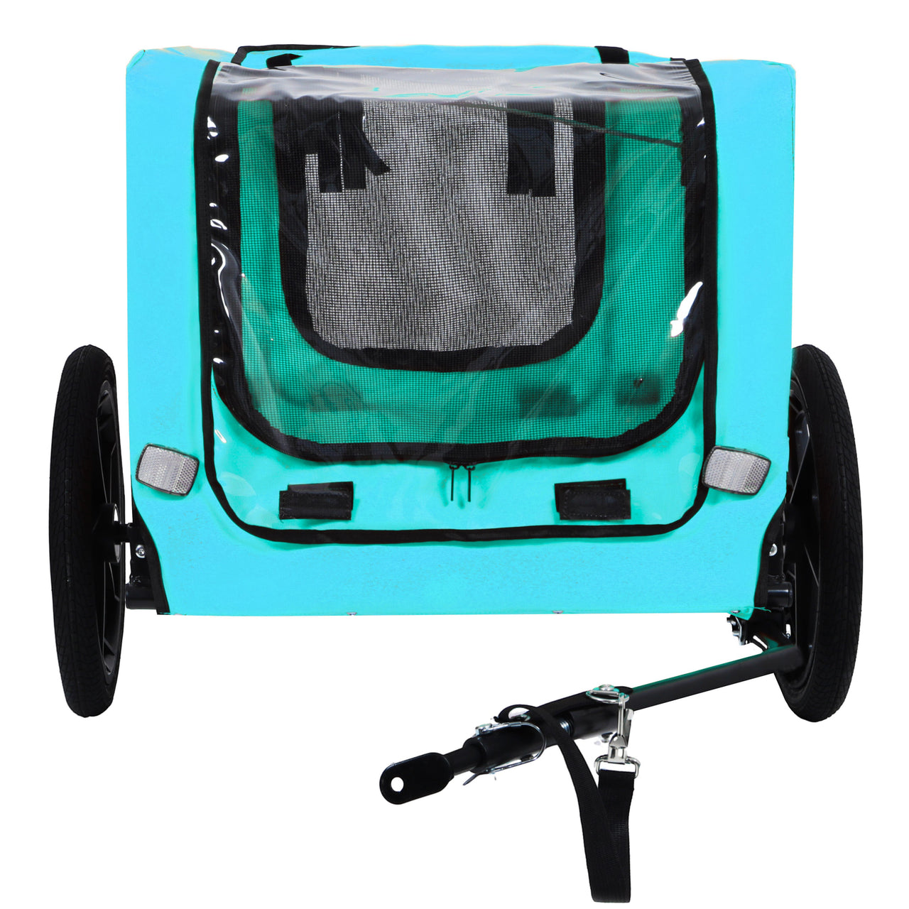 Pet Bike Trailer Dog Cart for Bicycle, Suitable for Small and Medium Pets, Easy Folding Cart Frame, Quick Release Wheel, Non-Slip Floor, Internal Leash