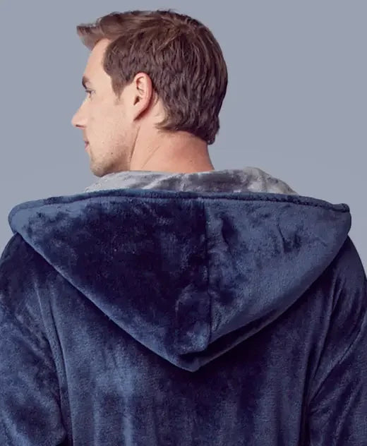 Men’s Robe with Hood – Ultra-Soft Plush Comfort for Everyday Use