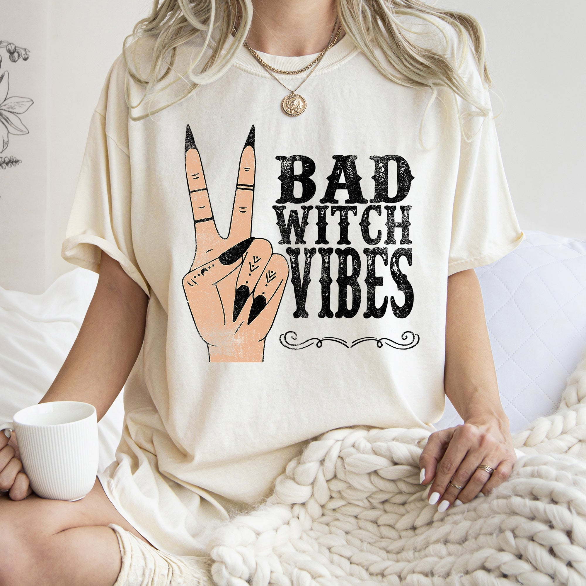 Bad Witch Vibes Comfort Colors Tee