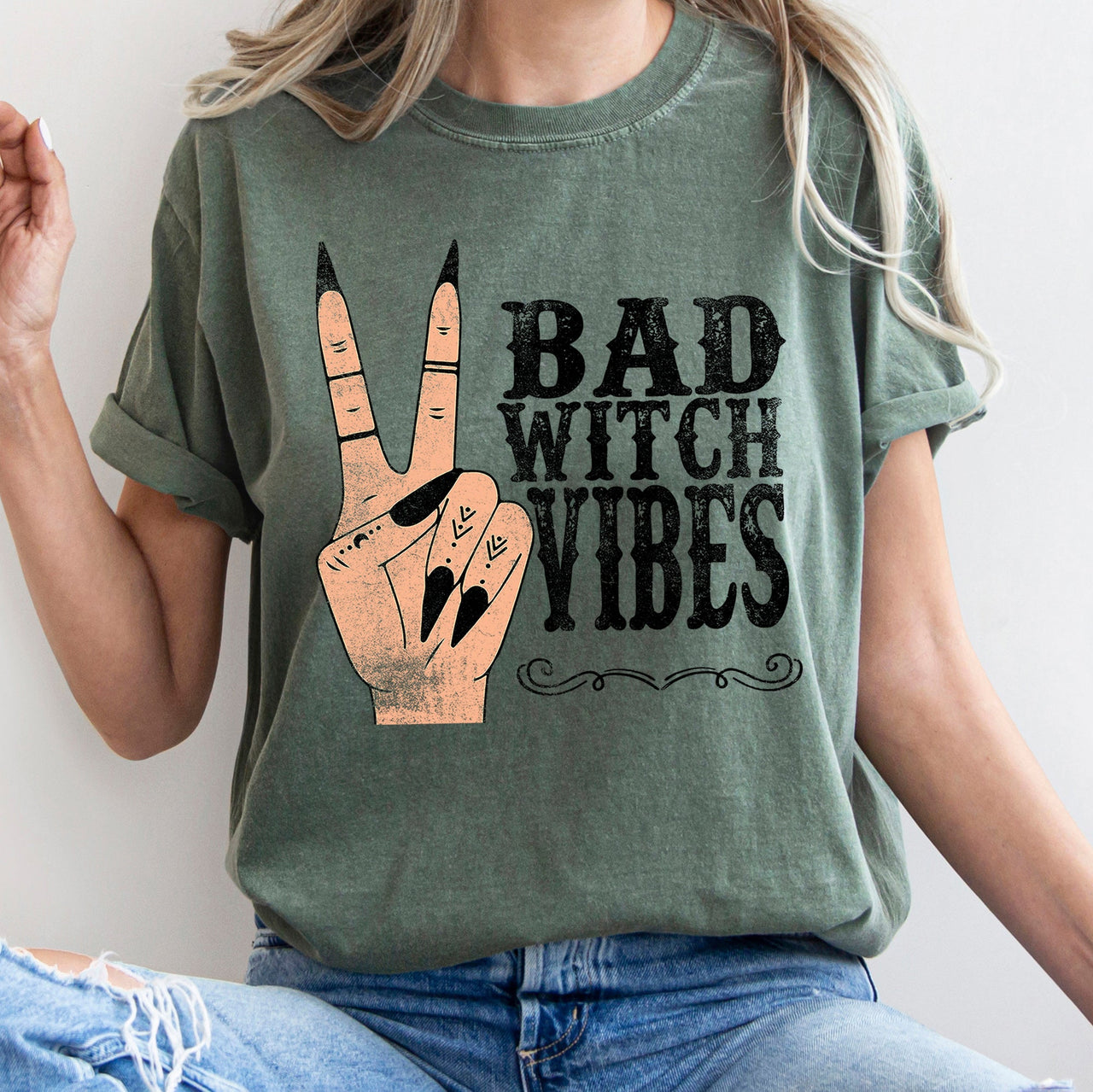 Bad Witch Vibes Comfort Colors Tee