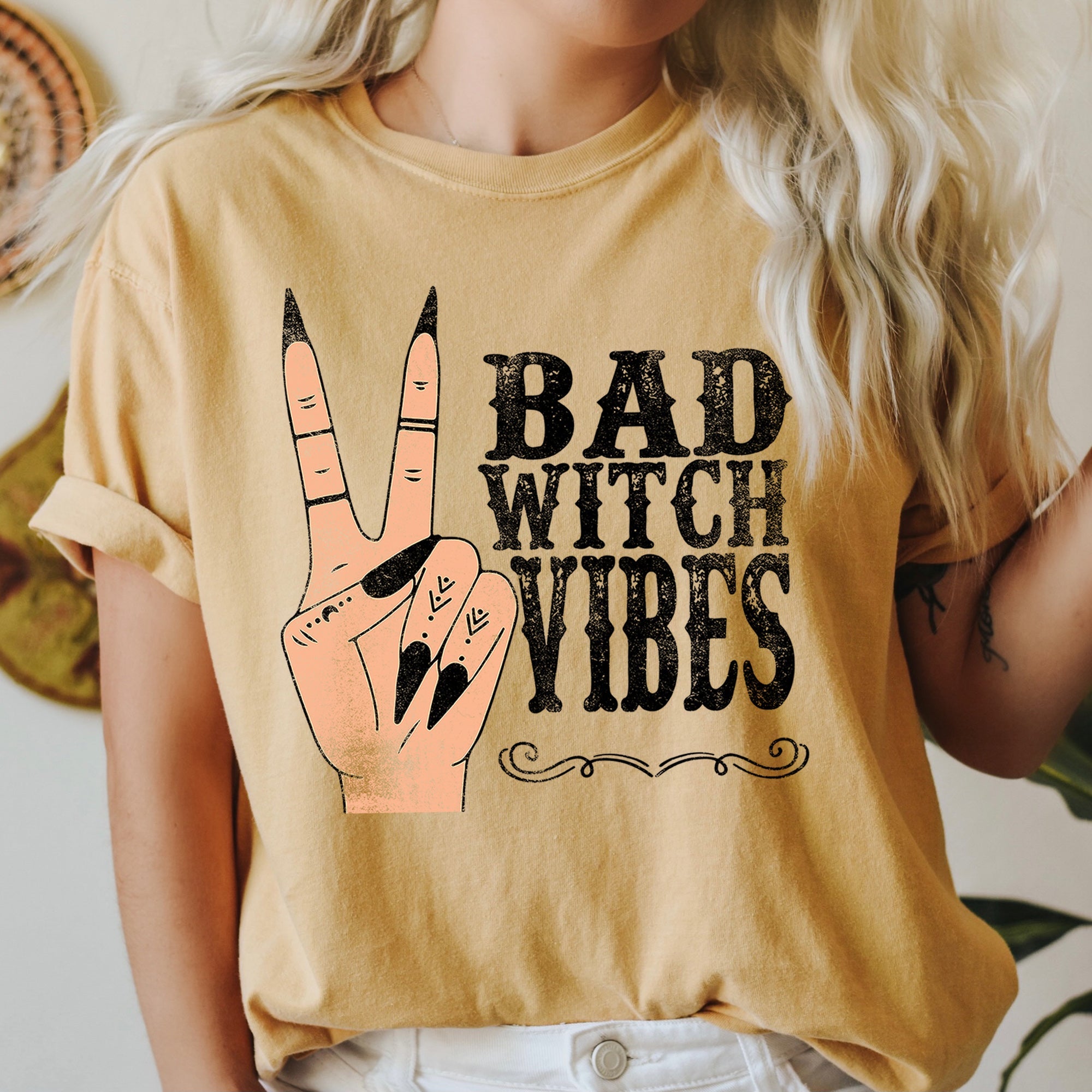 Bad Witch Vibes Comfort Colors Tee