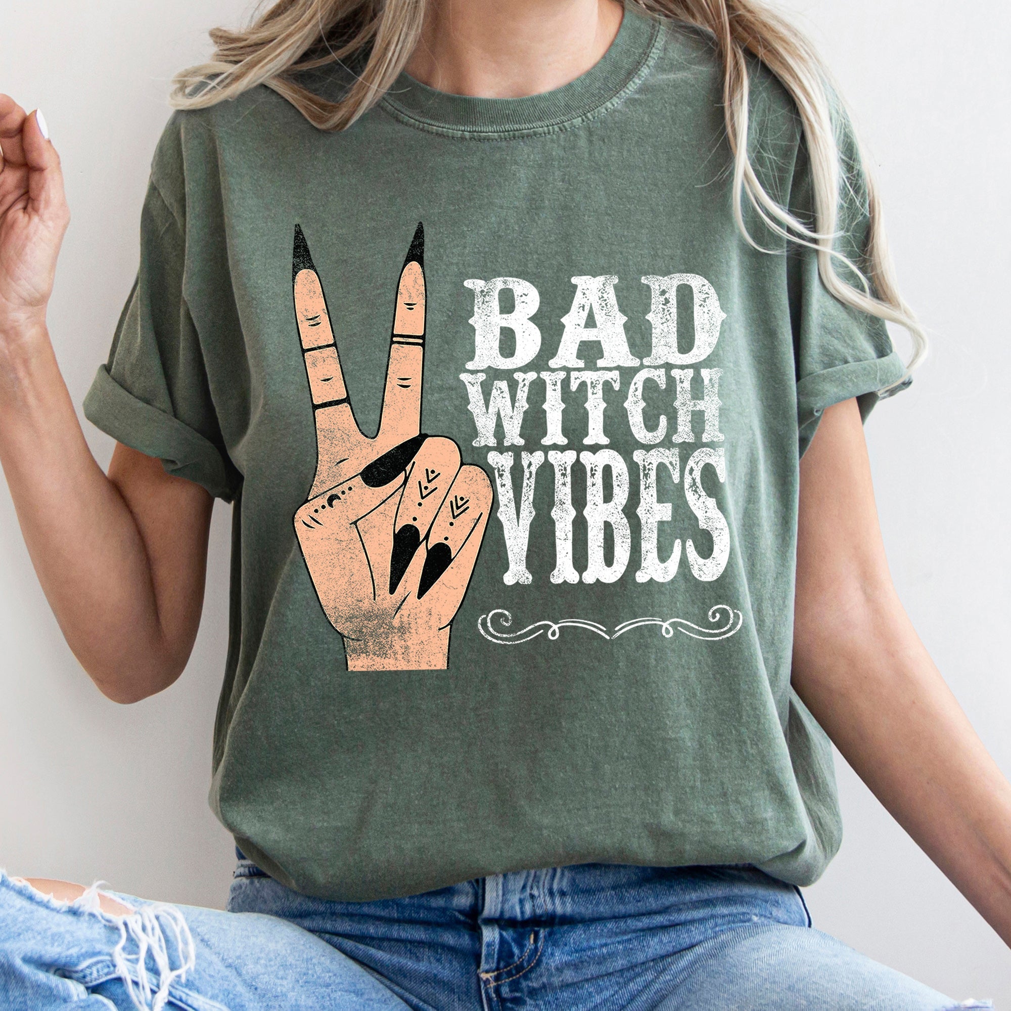 Bad Witch Vibes Comfort Colors Tee